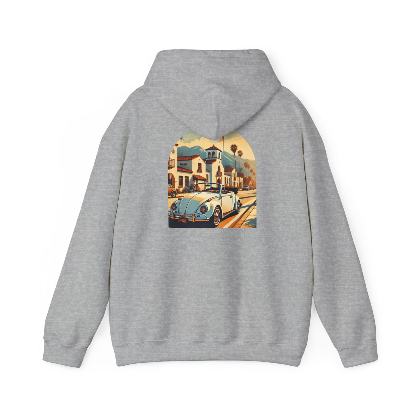 Vintage Car Graphic Unisex Hoodie - Retro Style, Cozy Sweatshirt for Car Lovers