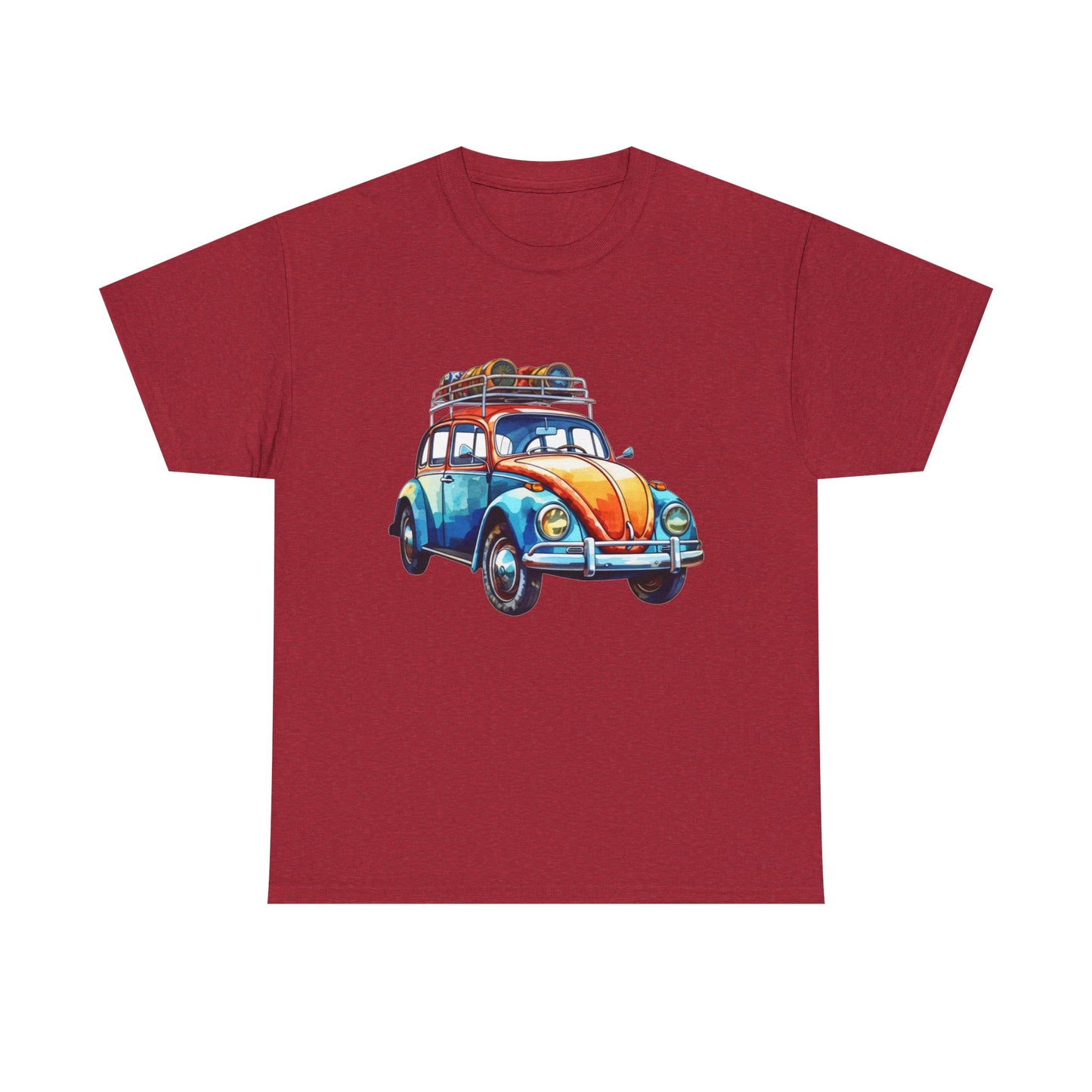 Road Trip Ready – Vintage VW Beetle Adventure Tee