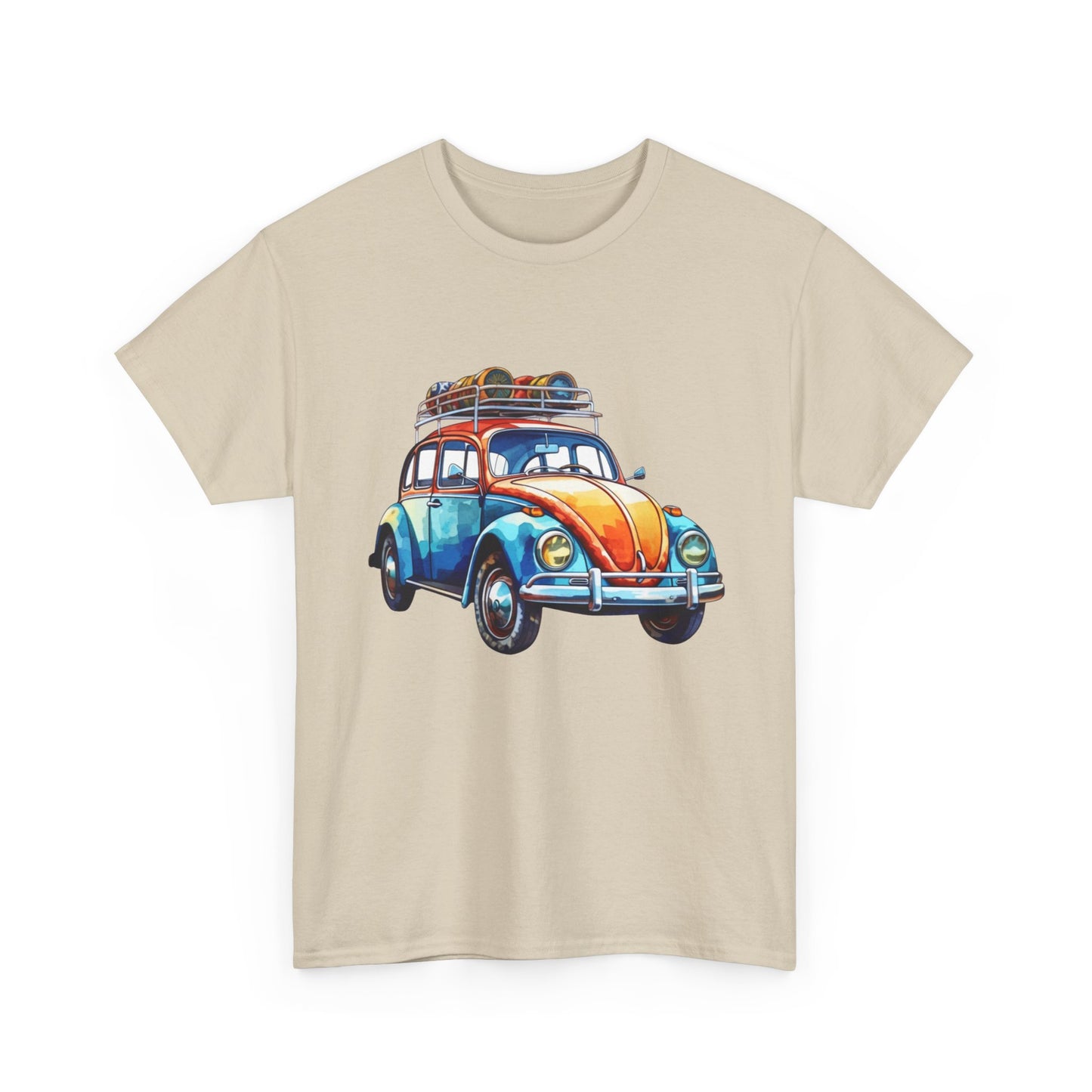 Road Trip Ready – Vintage VW Beetle Adventure Tee