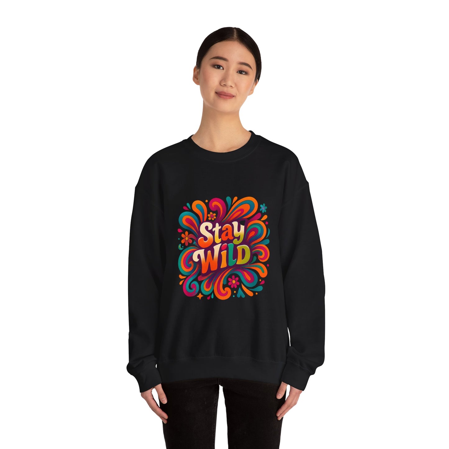 Stay Wild Retro Crewneck Sweatshirt