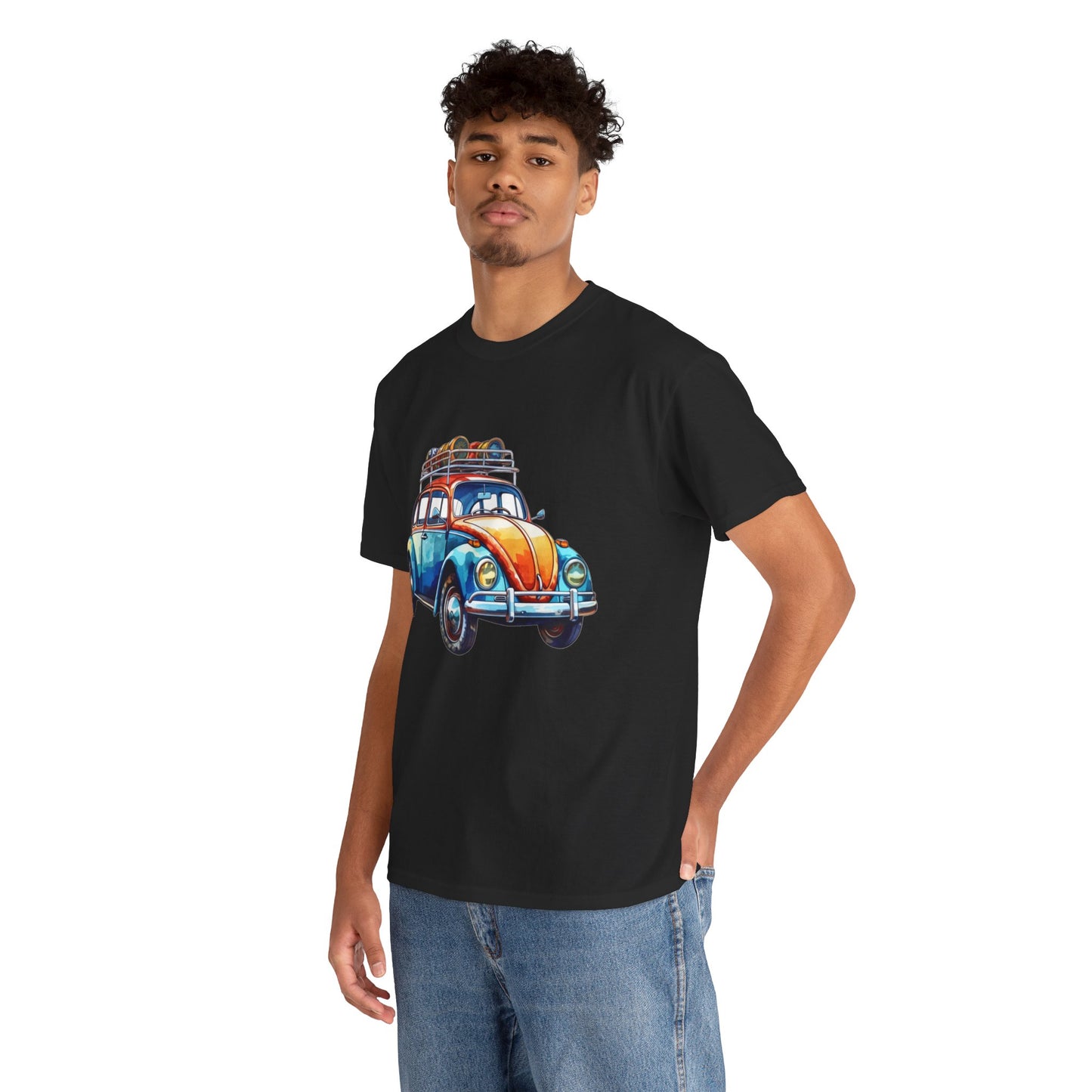 Road Trip Ready – Vintage VW Beetle Adventure Tee