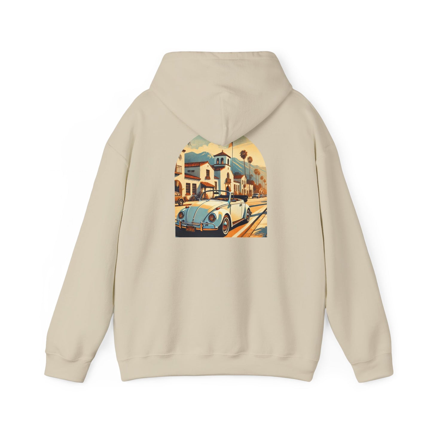 Vintage Car Graphic Unisex Hoodie - Retro Style, Cozy Sweatshirt for Car Lovers