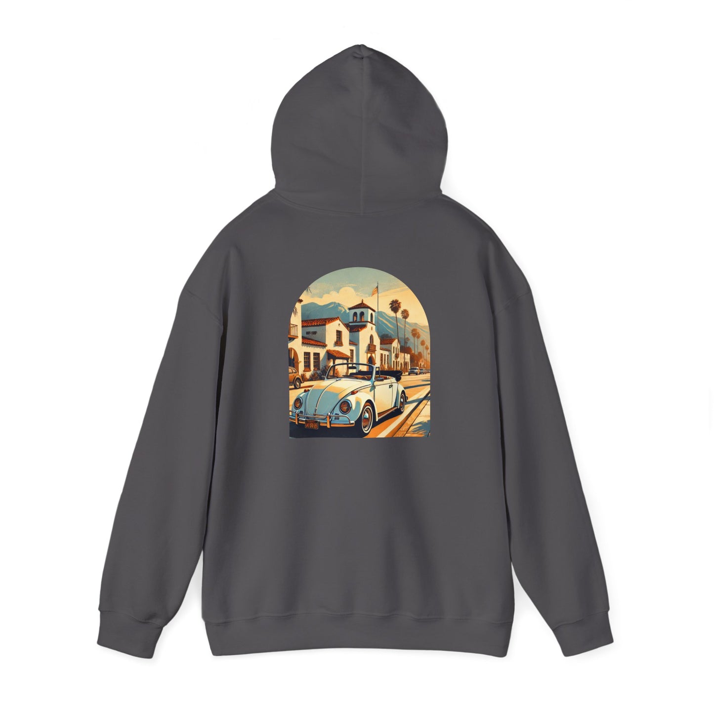 Vintage Car Graphic Unisex Hoodie - Retro Style, Cozy Sweatshirt for Car Lovers