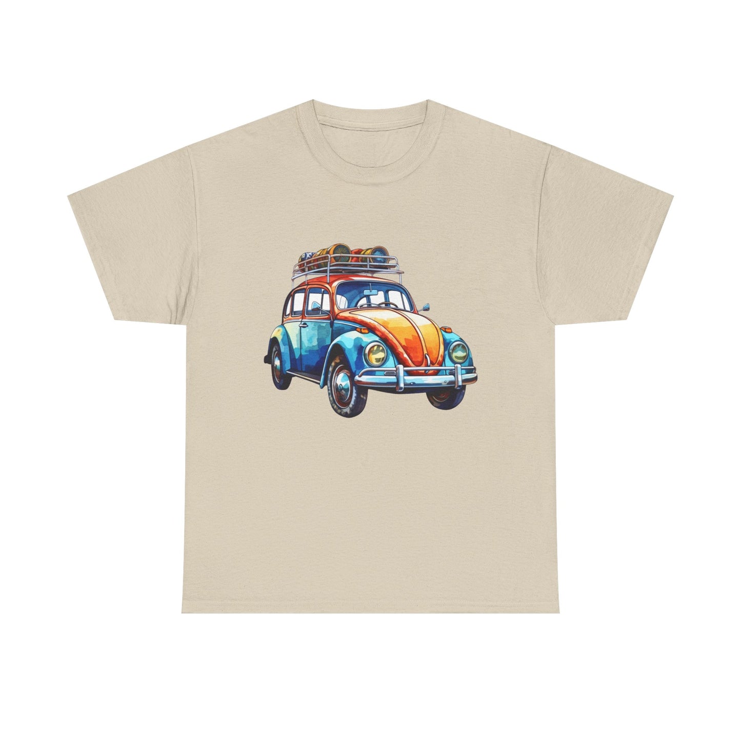Road Trip Ready – Vintage VW Beetle Adventure Tee