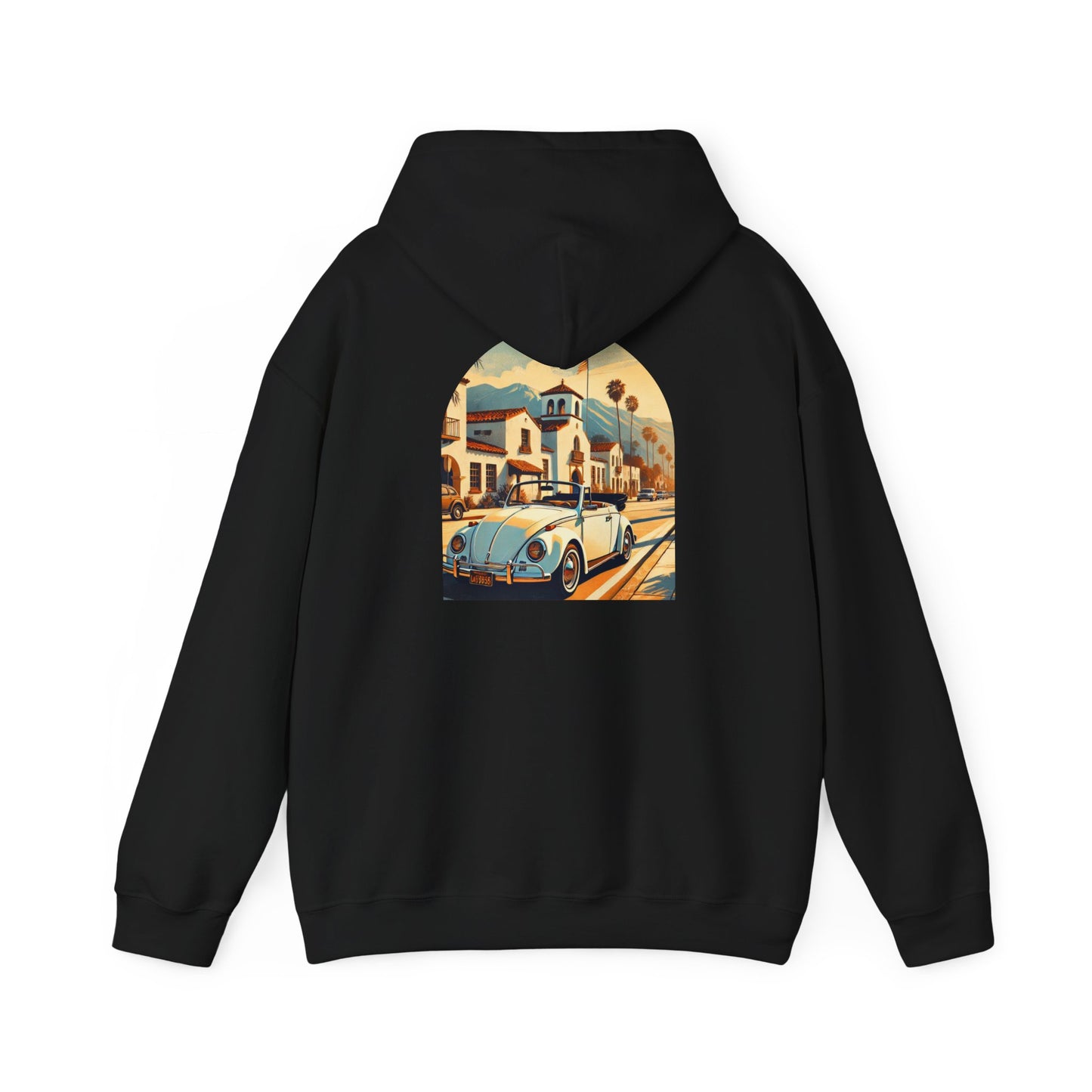 Vintage Car Graphic Unisex Hoodie - Retro Style, Cozy Sweatshirt for Car Lovers