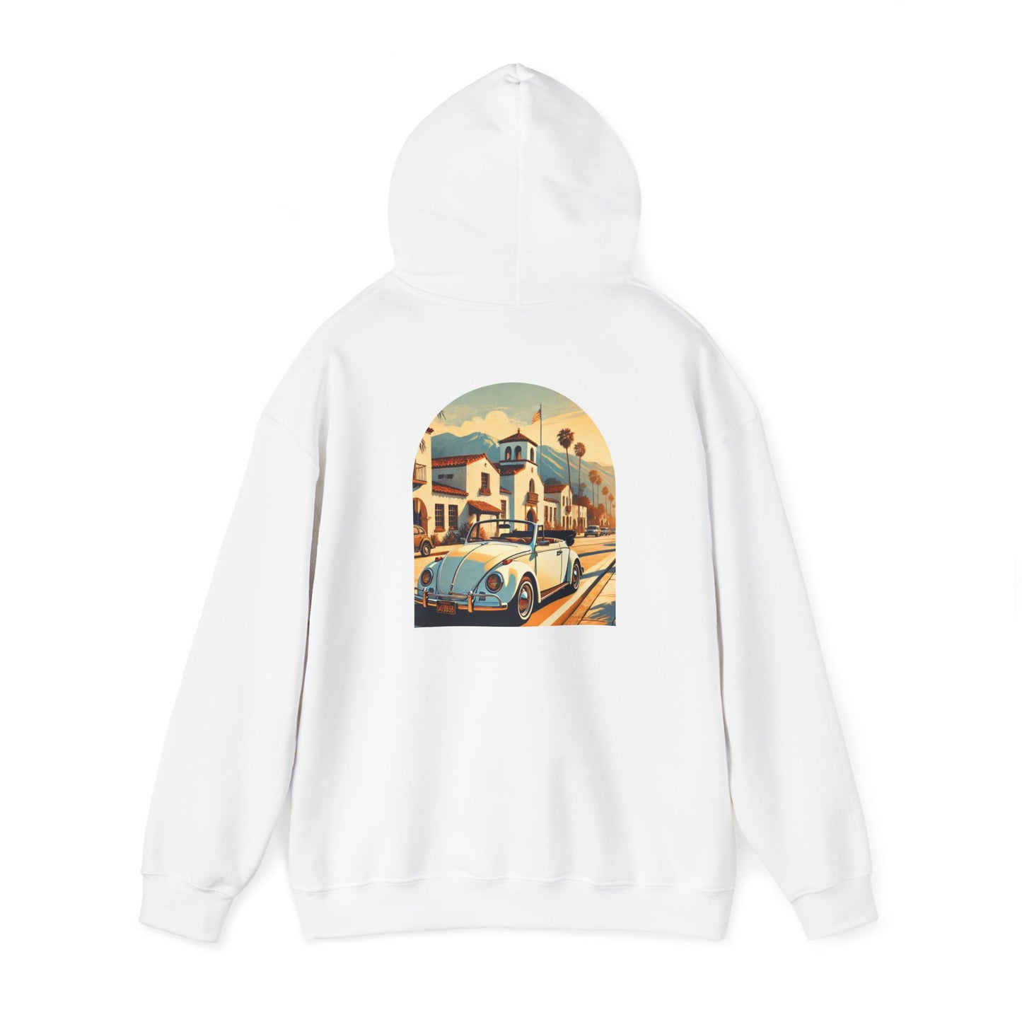 Vintage Car Graphic Unisex Hoodie - Retro Style, Cozy Sweatshirt for Car Lovers