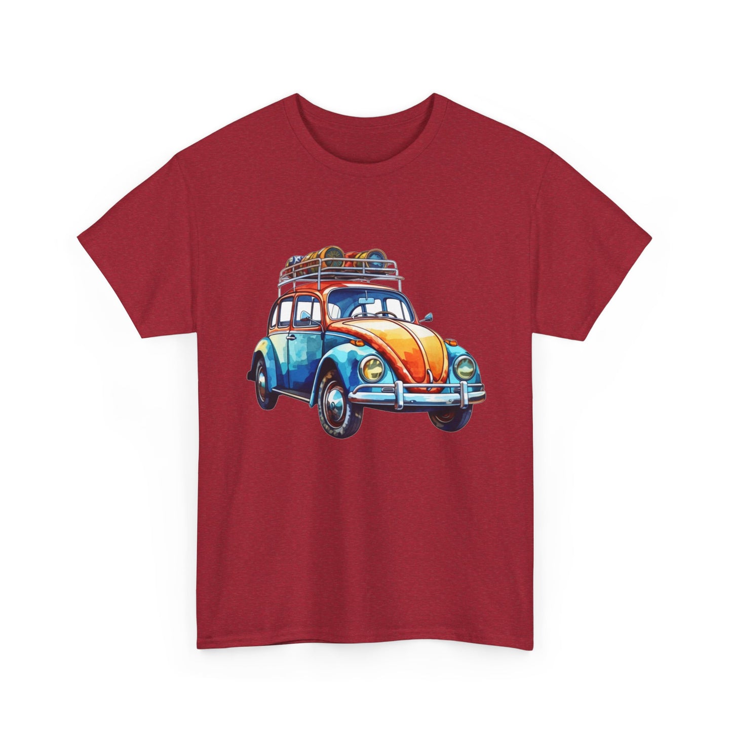 Road Trip Ready – Vintage VW Beetle Adventure Tee
