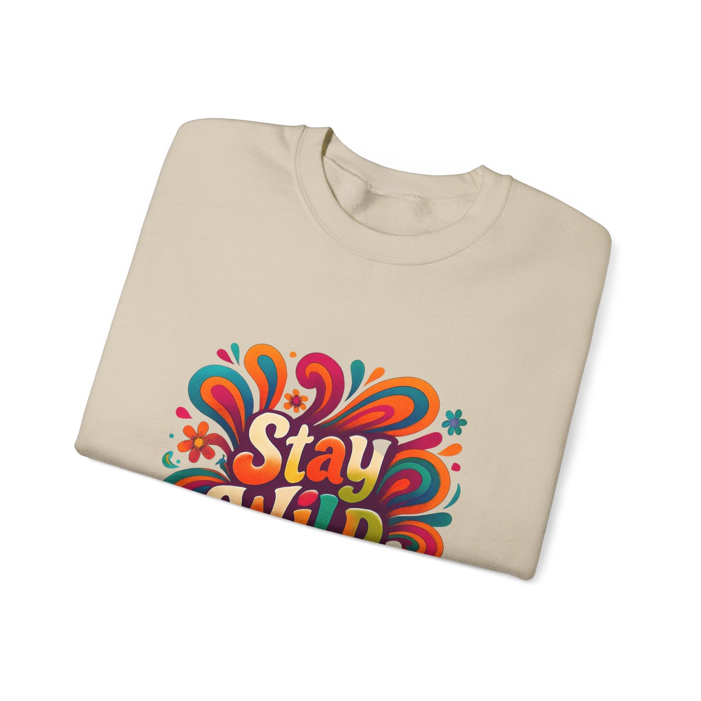 Stay Wild Retro Crewneck Sweatshirt