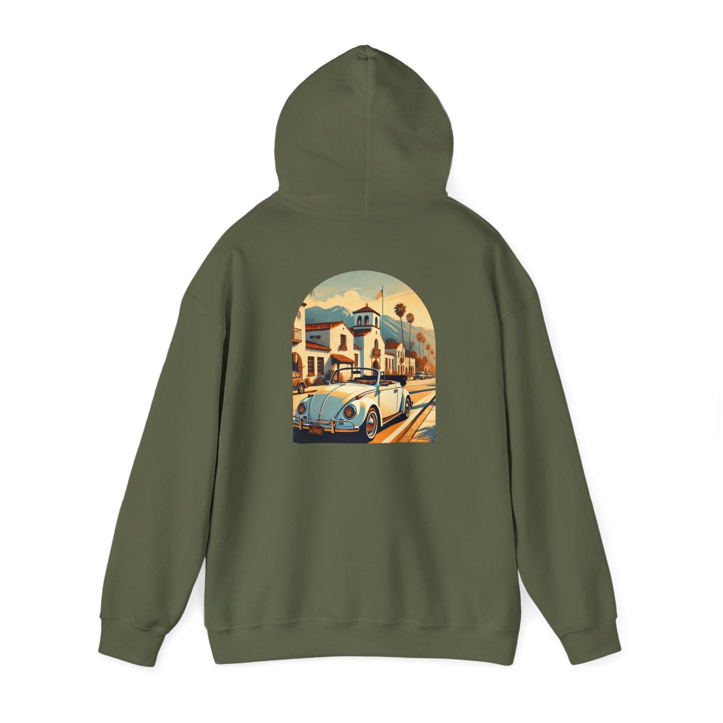 Vintage Car Graphic Unisex Hoodie - Retro Style, Cozy Sweatshirt for Car Lovers