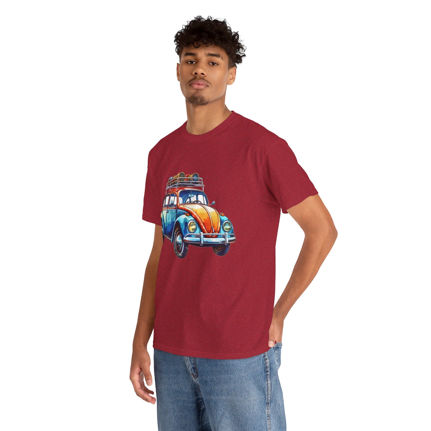 Road Trip Ready – Vintage VW Beetle Adventure Tee