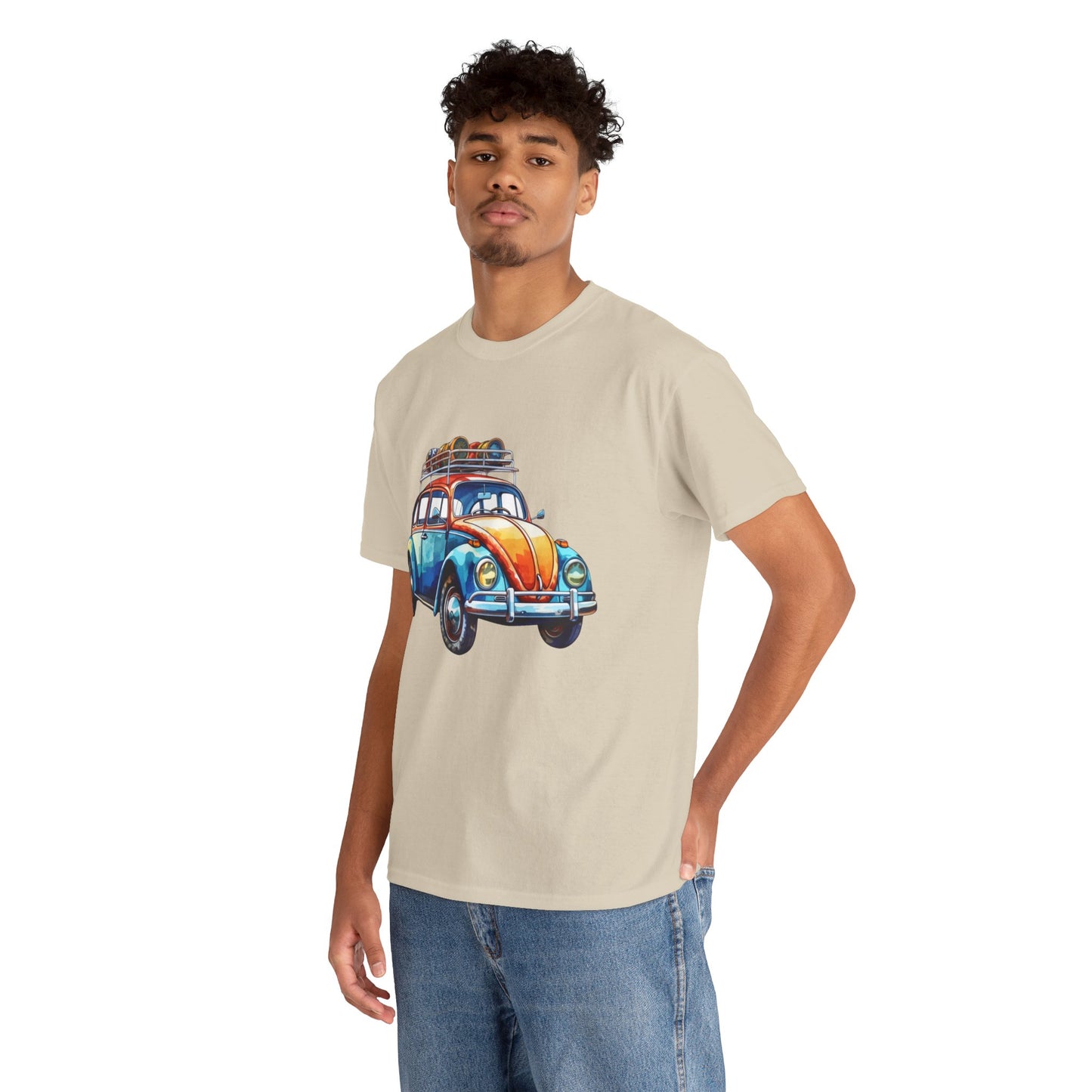Road Trip Ready – Vintage VW Beetle Adventure Tee