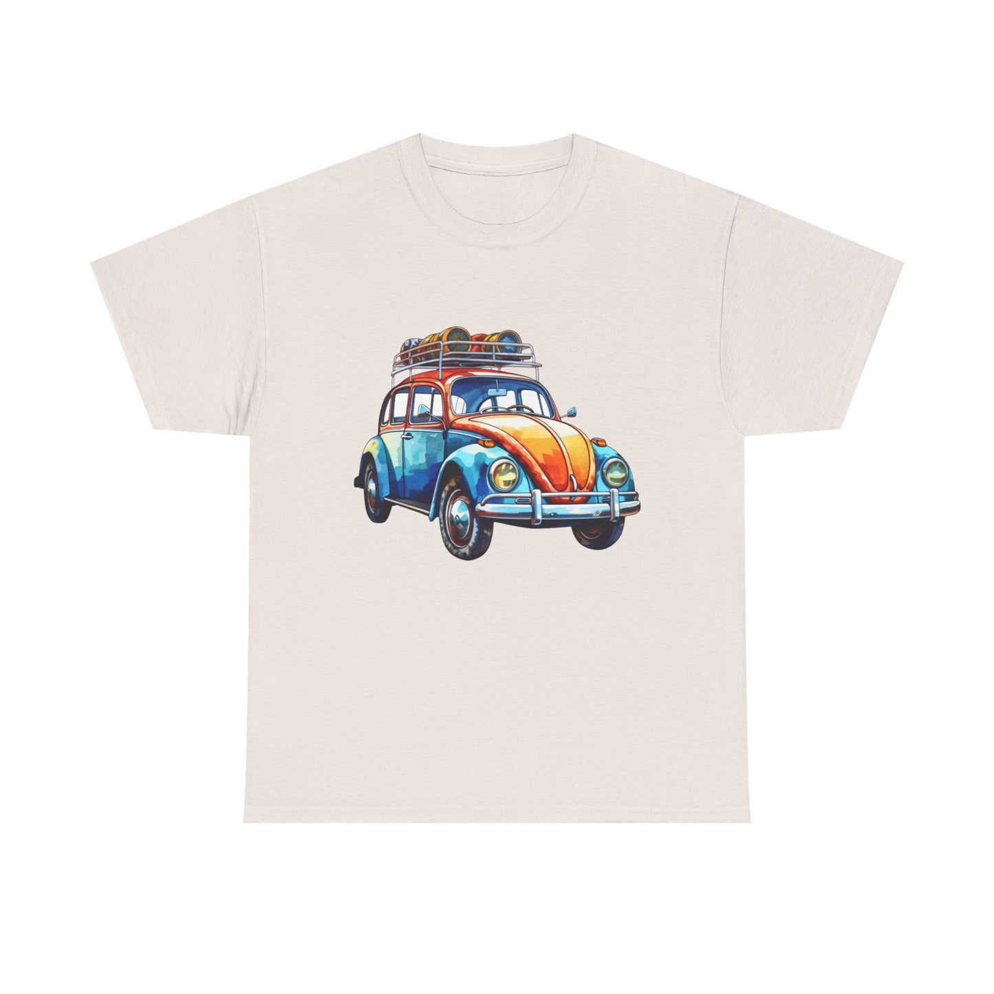 Road Trip Ready – Vintage VW Beetle Adventure Tee