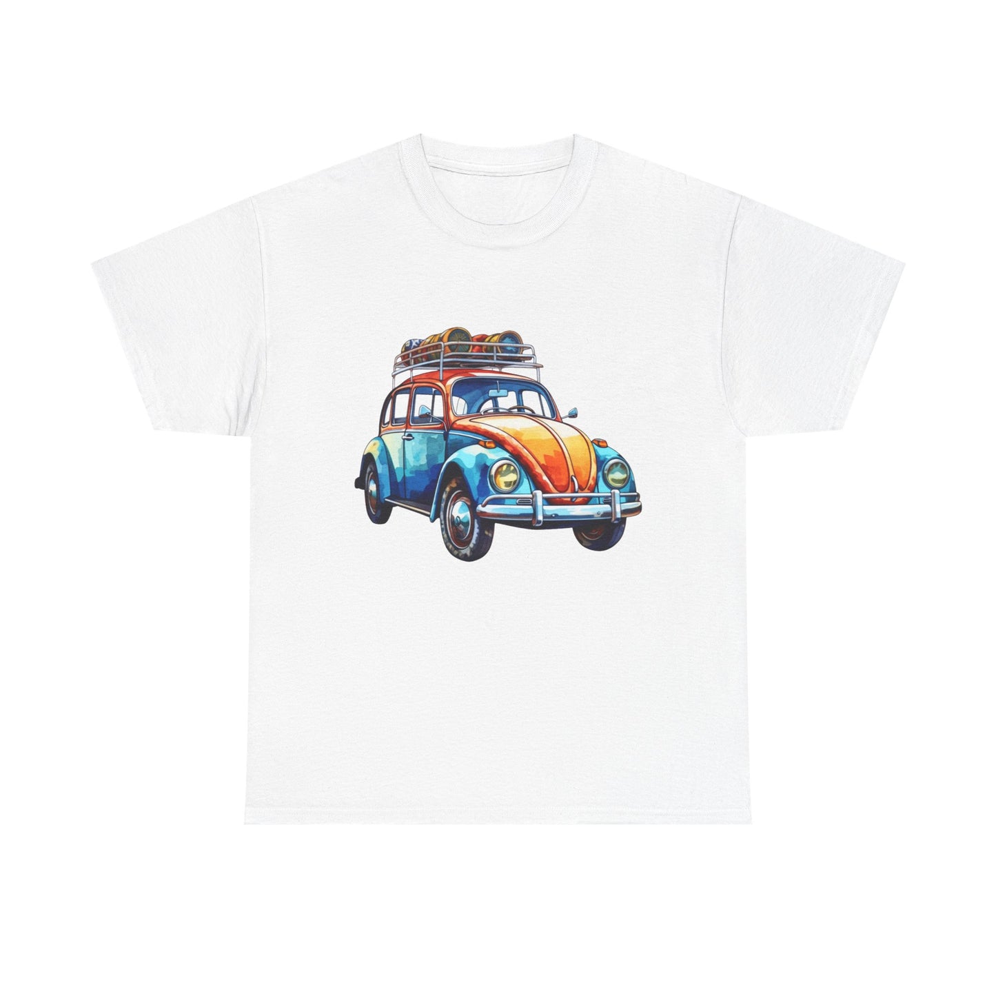 Road Trip Ready – Vintage VW Beetle Adventure Tee