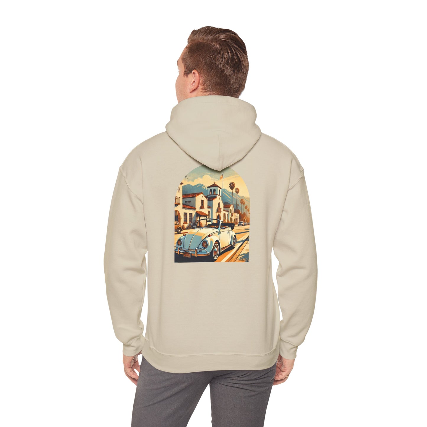 Vintage Car Graphic Unisex Hoodie - Retro Style, Cozy Sweatshirt for Car Lovers