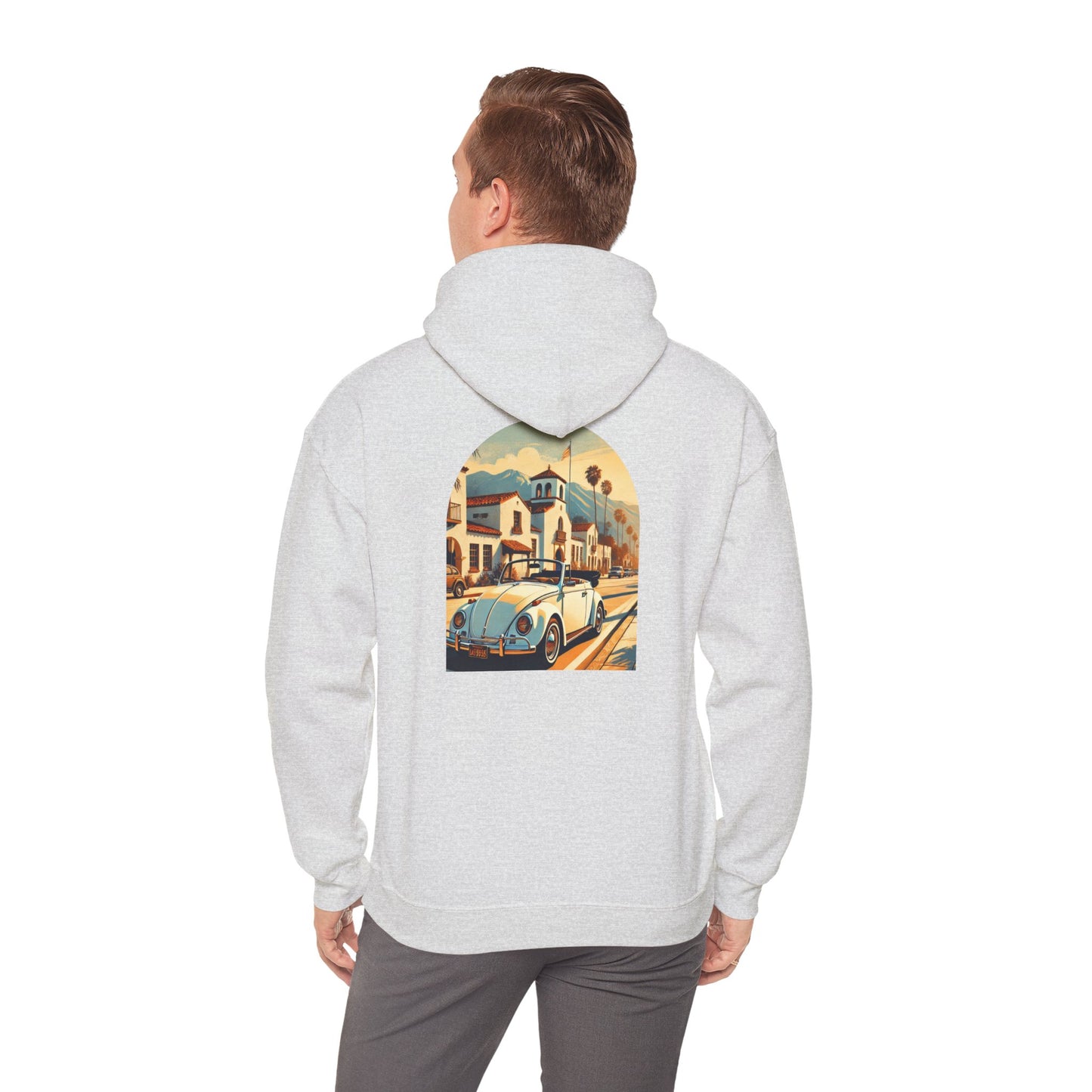 Vintage Car Graphic Unisex Hoodie - Retro Style, Cozy Sweatshirt for Car Lovers