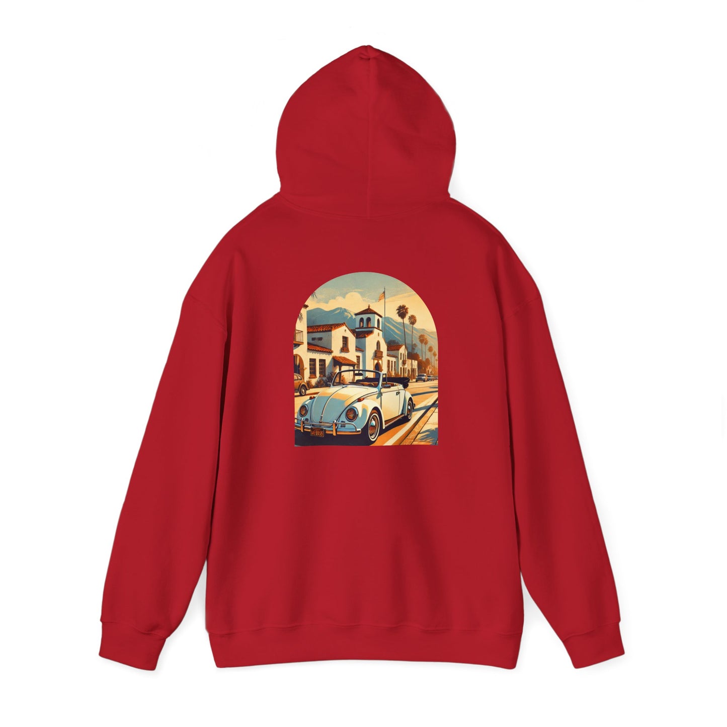 Vintage Car Graphic Unisex Hoodie - Retro Style, Cozy Sweatshirt for Car Lovers