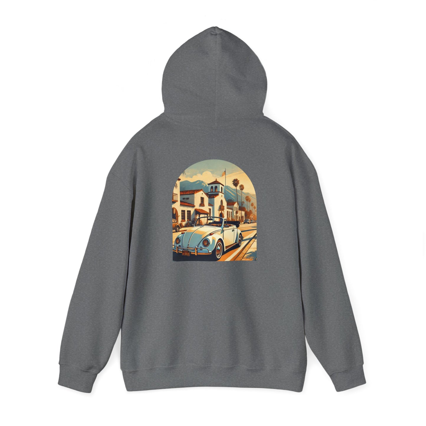Vintage Car Graphic Unisex Hoodie - Retro Style, Cozy Sweatshirt for Car Lovers