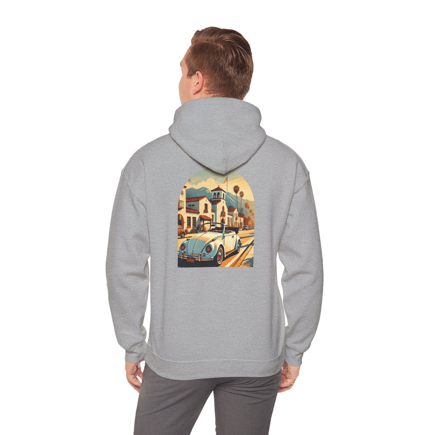 Vintage Car Graphic Unisex Hoodie - Retro Style, Cozy Sweatshirt for Car Lovers