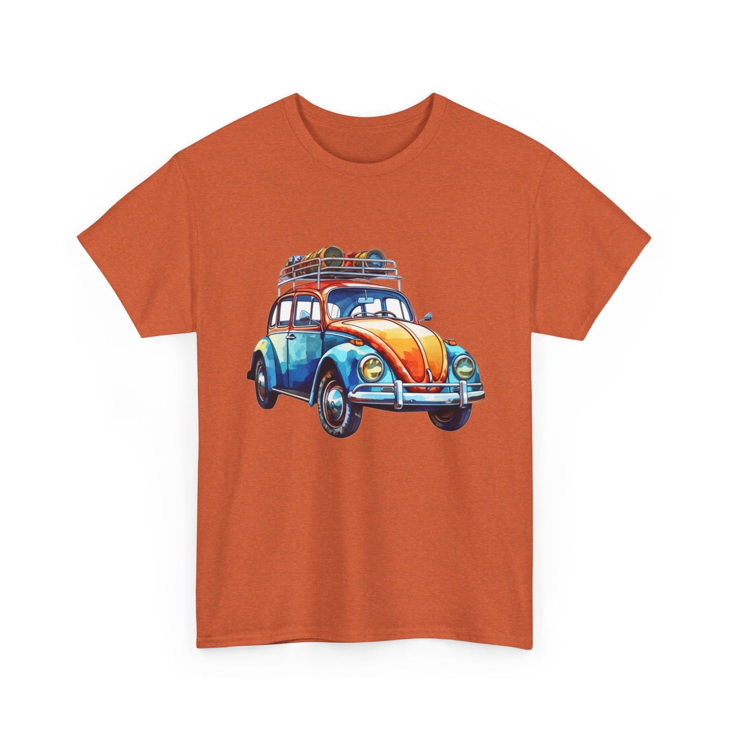 Road Trip Ready – Vintage VW Beetle Adventure Tee