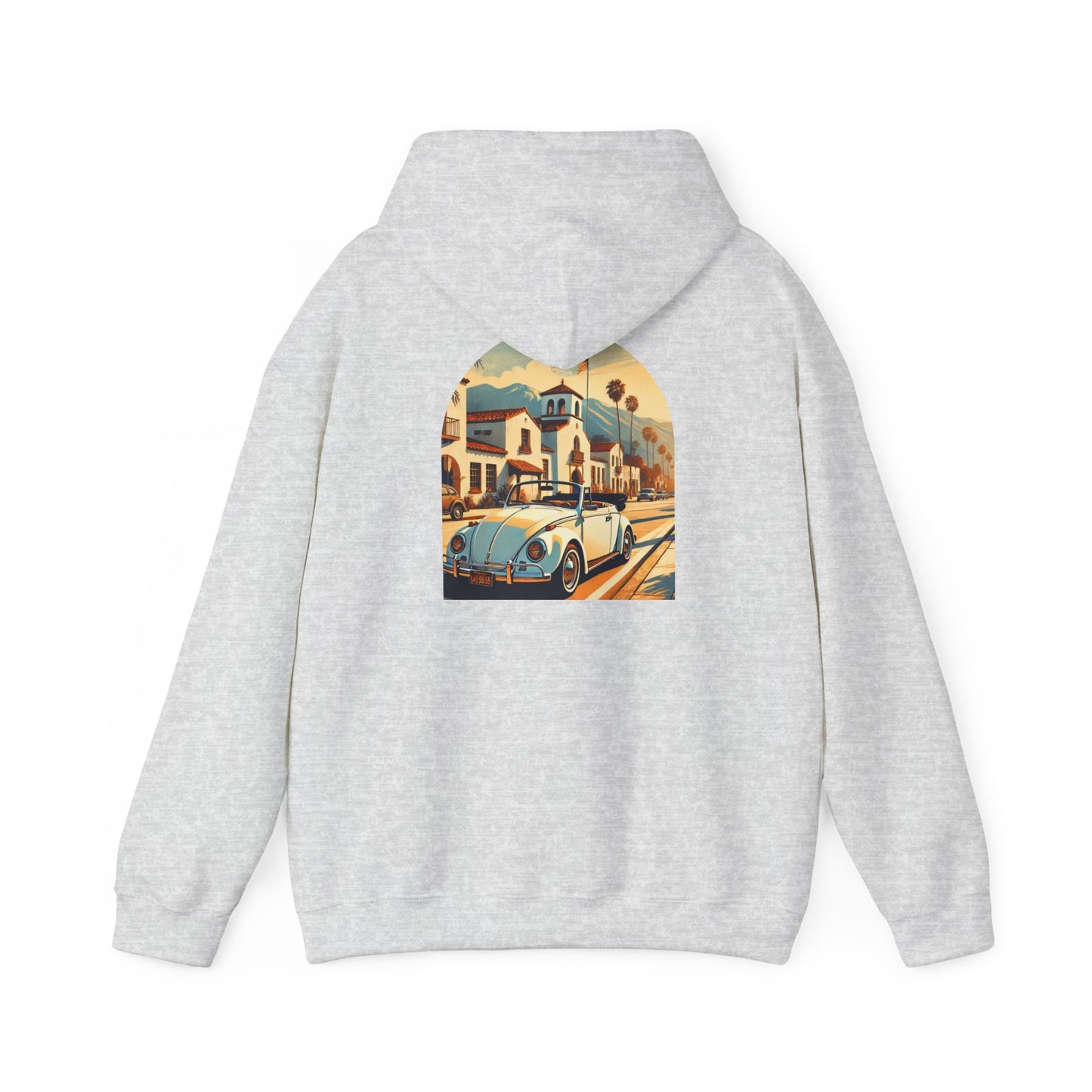 Vintage Car Graphic Unisex Hoodie - Retro Style, Cozy Sweatshirt for Car Lovers