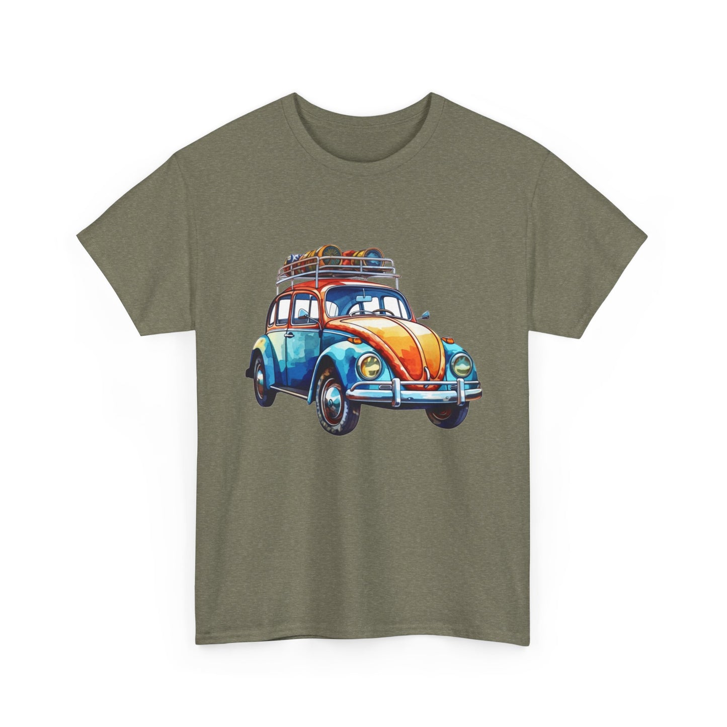 Road Trip Ready – Vintage VW Beetle Adventure Tee