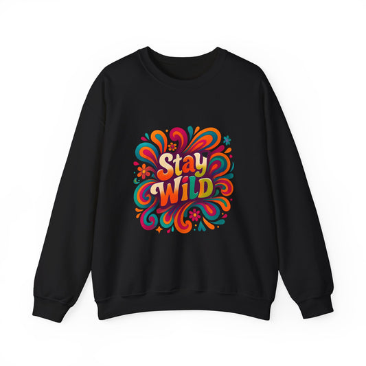 Stay Wild Retro Crewneck Sweatshirt