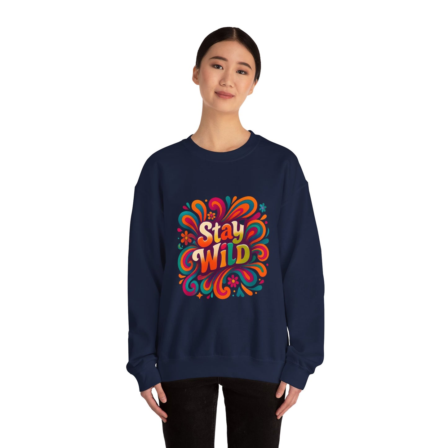 Stay Wild Retro Crewneck Sweatshirt