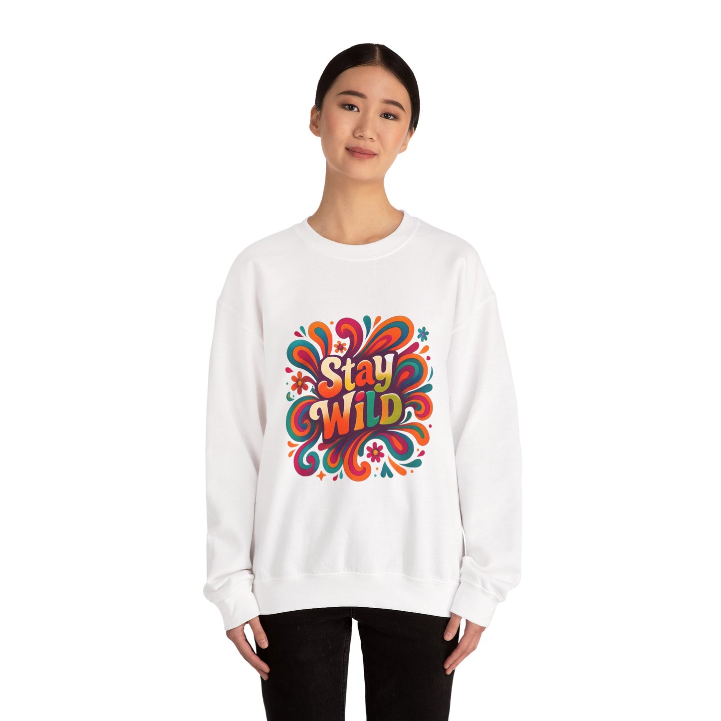 Stay Wild Retro Crewneck Sweatshirt