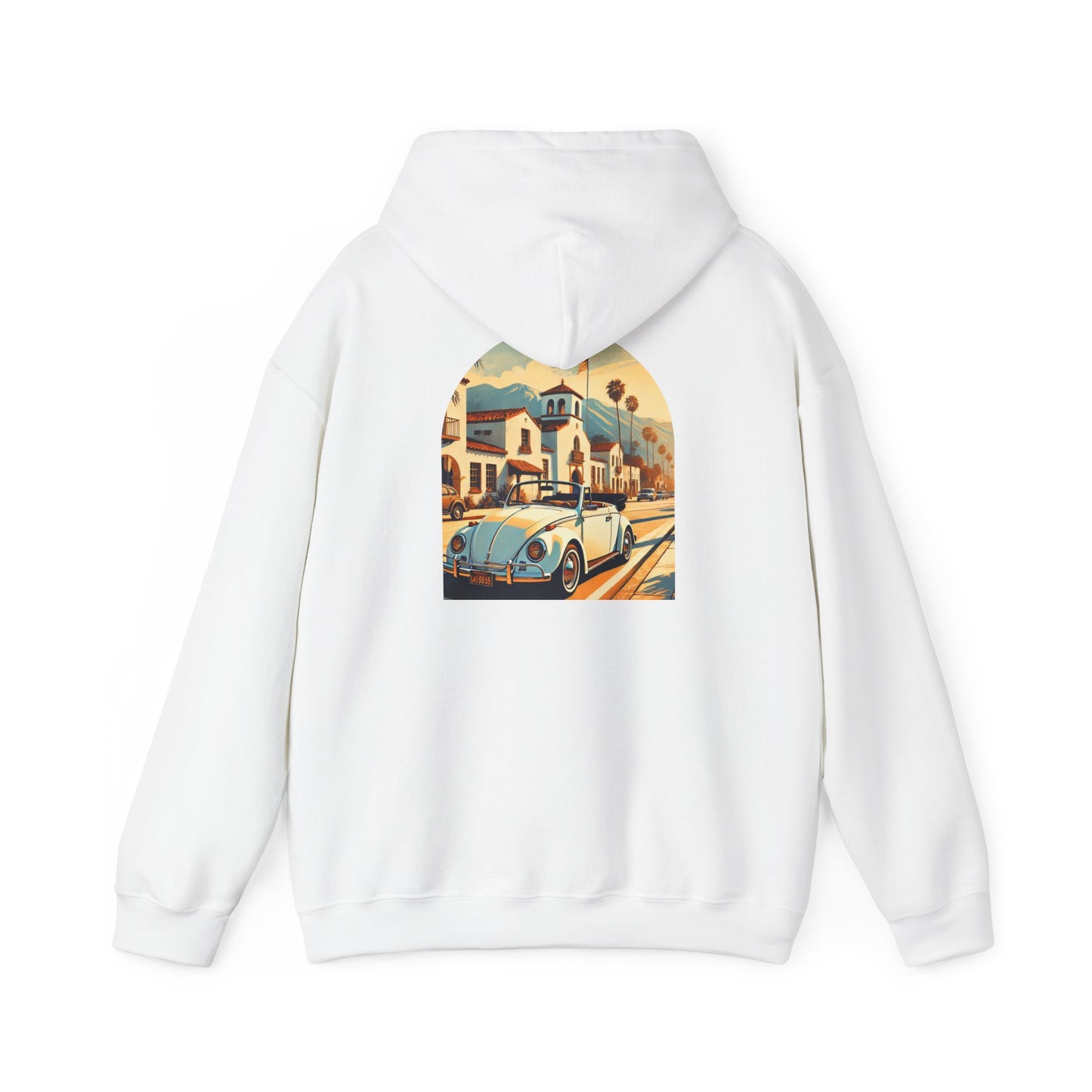 Vintage Car Graphic Unisex Hoodie - Retro Style, Cozy Sweatshirt for Car Lovers