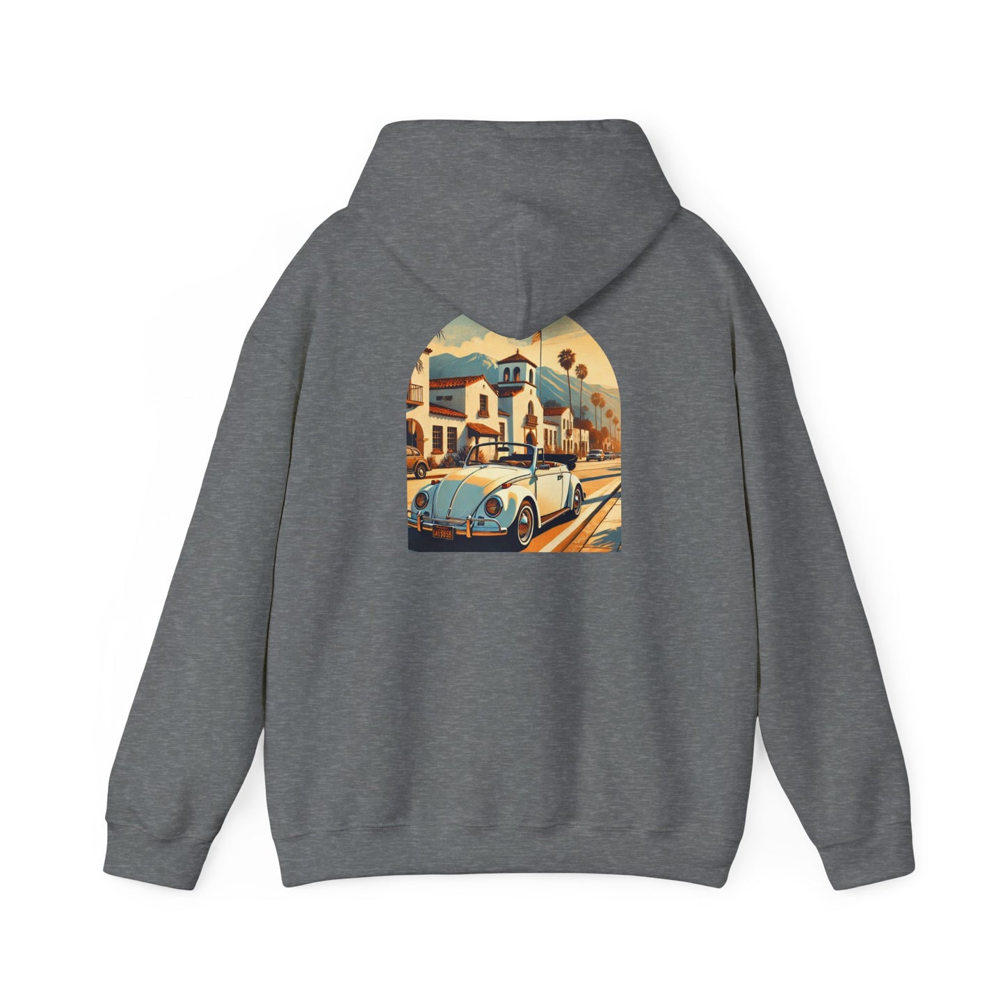 Vintage Car Graphic Unisex Hoodie - Retro Style, Cozy Sweatshirt for Car Lovers