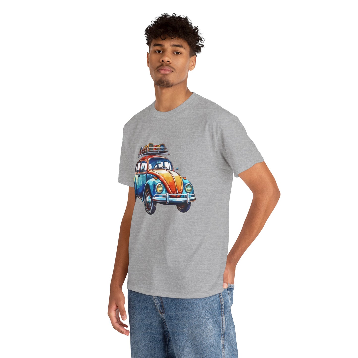Road Trip Ready – Vintage VW Beetle Adventure Tee