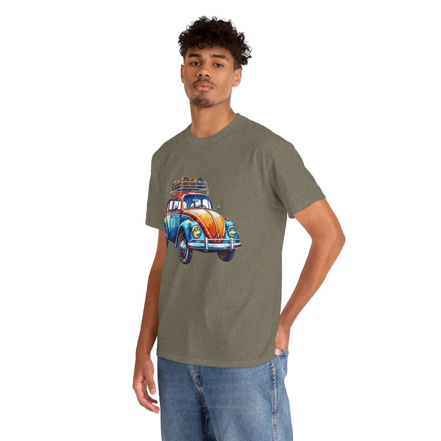 Road Trip Ready – Vintage VW Beetle Adventure Tee