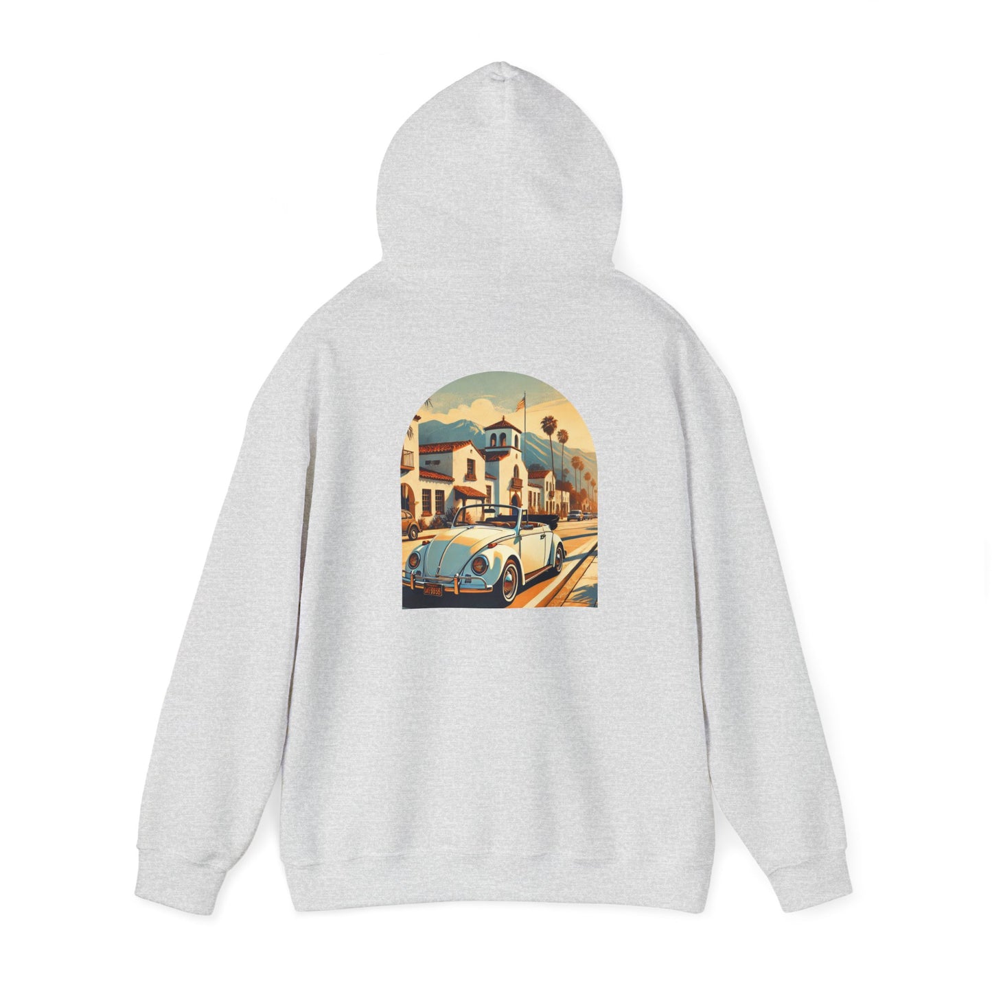 Vintage Car Graphic Unisex Hoodie - Retro Style, Cozy Sweatshirt for Car Lovers
