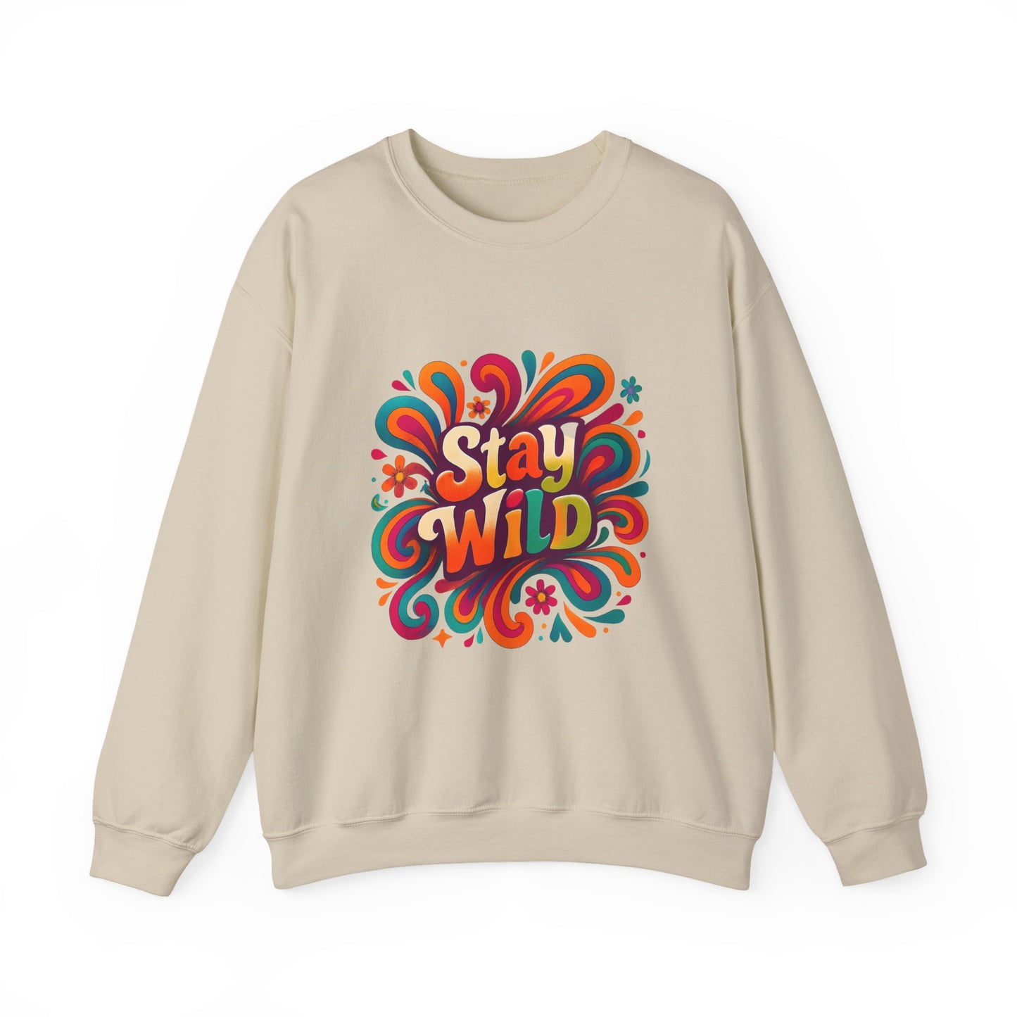 Stay Wild Retro Crewneck Sweatshirt