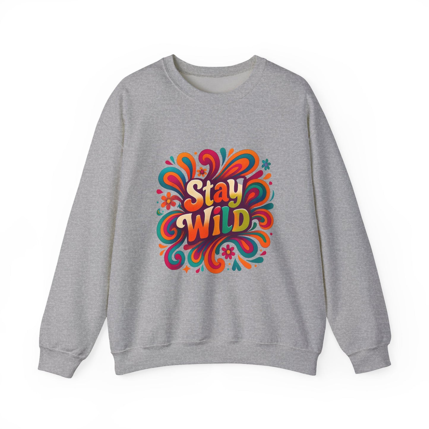 Stay Wild Retro Crewneck Sweatshirt
