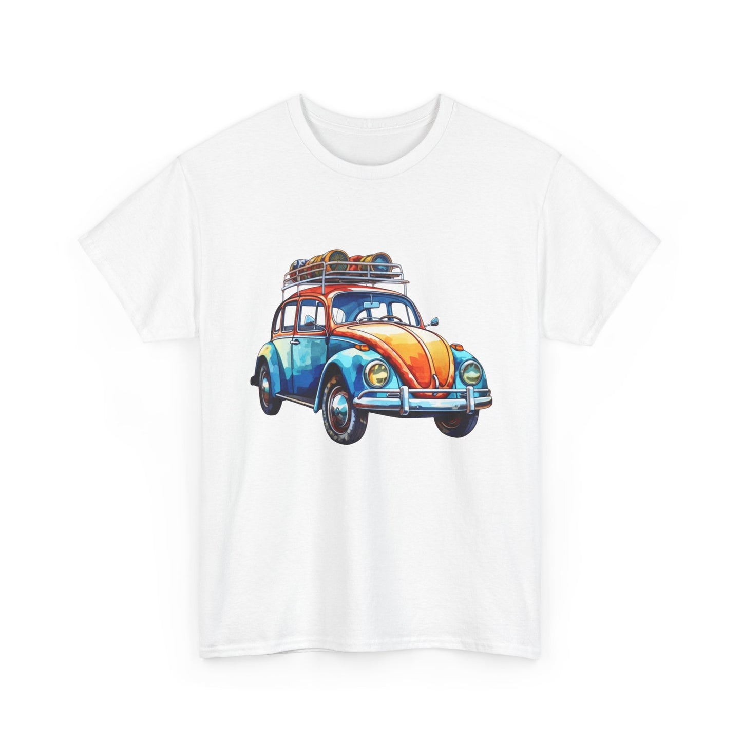 Road Trip Ready – Vintage VW Beetle Adventure Tee