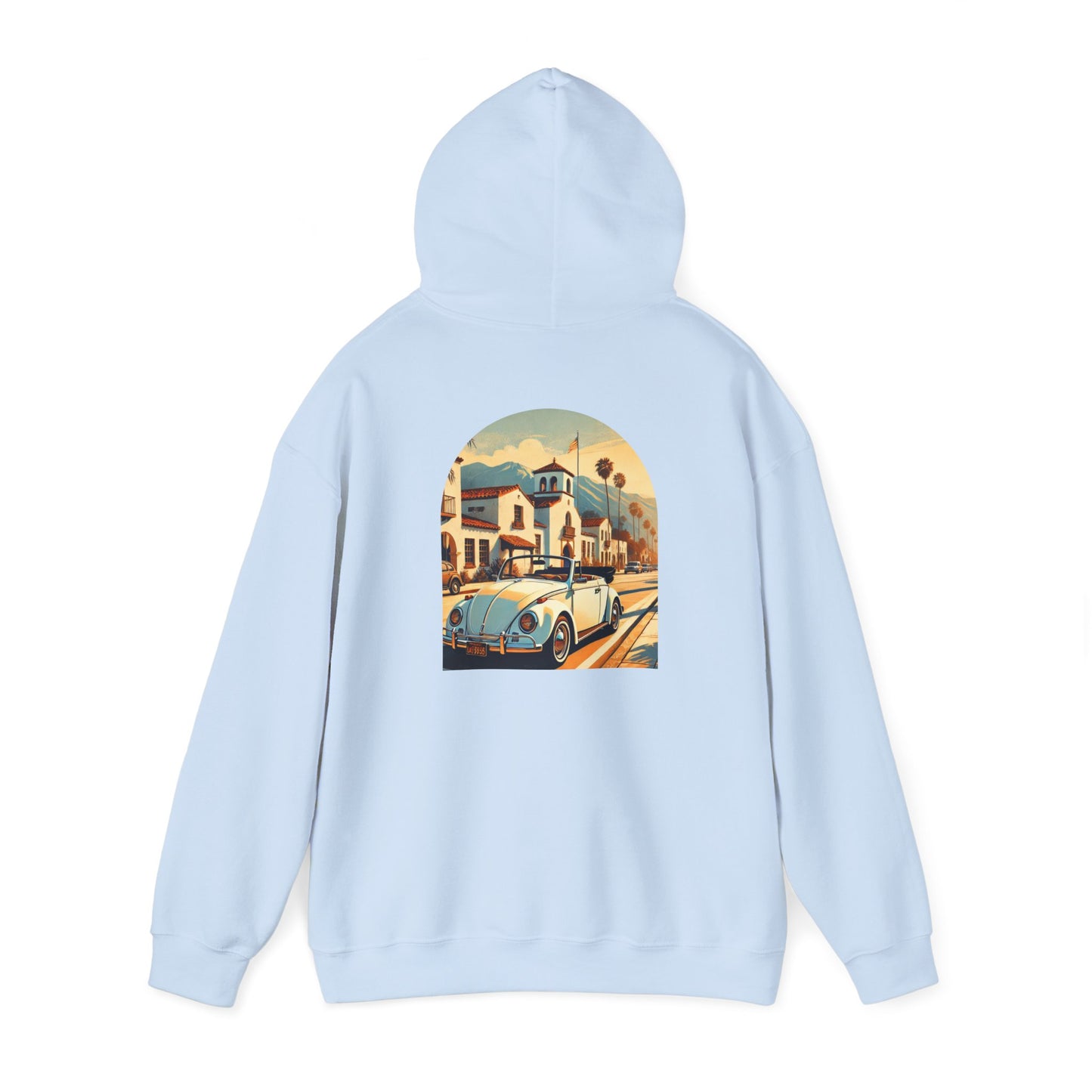 Vintage Car Graphic Unisex Hoodie - Retro Style, Cozy Sweatshirt for Car Lovers