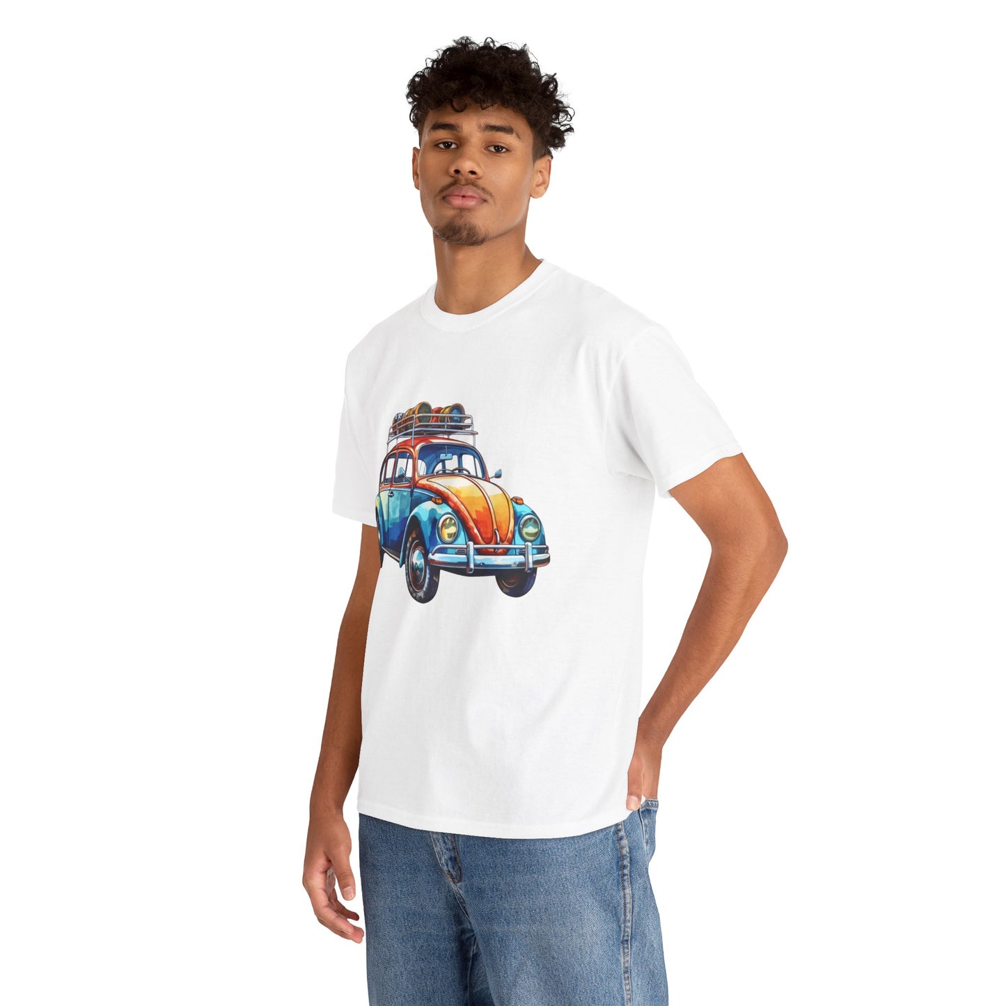 Road Trip Ready – Vintage VW Beetle Adventure Tee