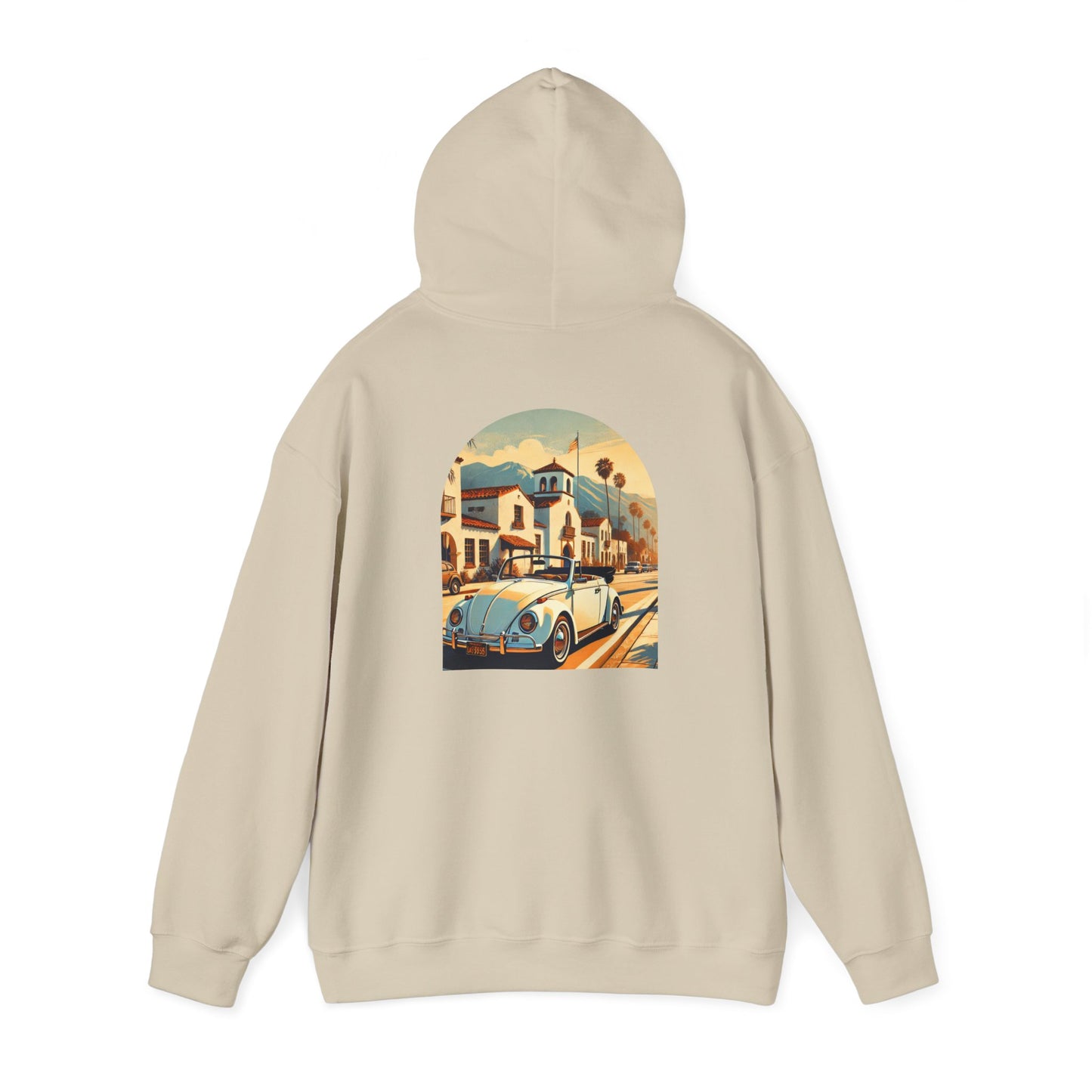 Vintage Car Graphic Unisex Hoodie - Retro Style, Cozy Sweatshirt for Car Lovers