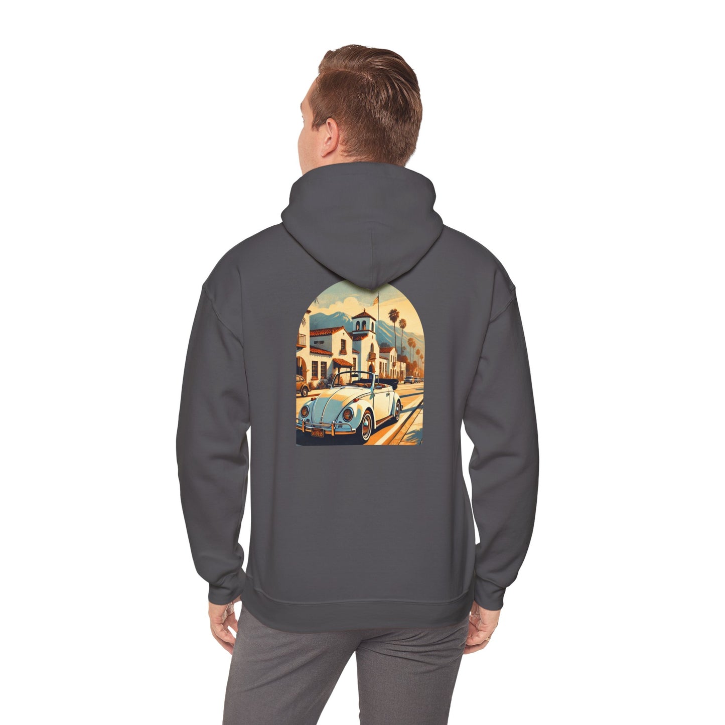 Vintage Car Graphic Unisex Hoodie - Retro Style, Cozy Sweatshirt for Car Lovers
