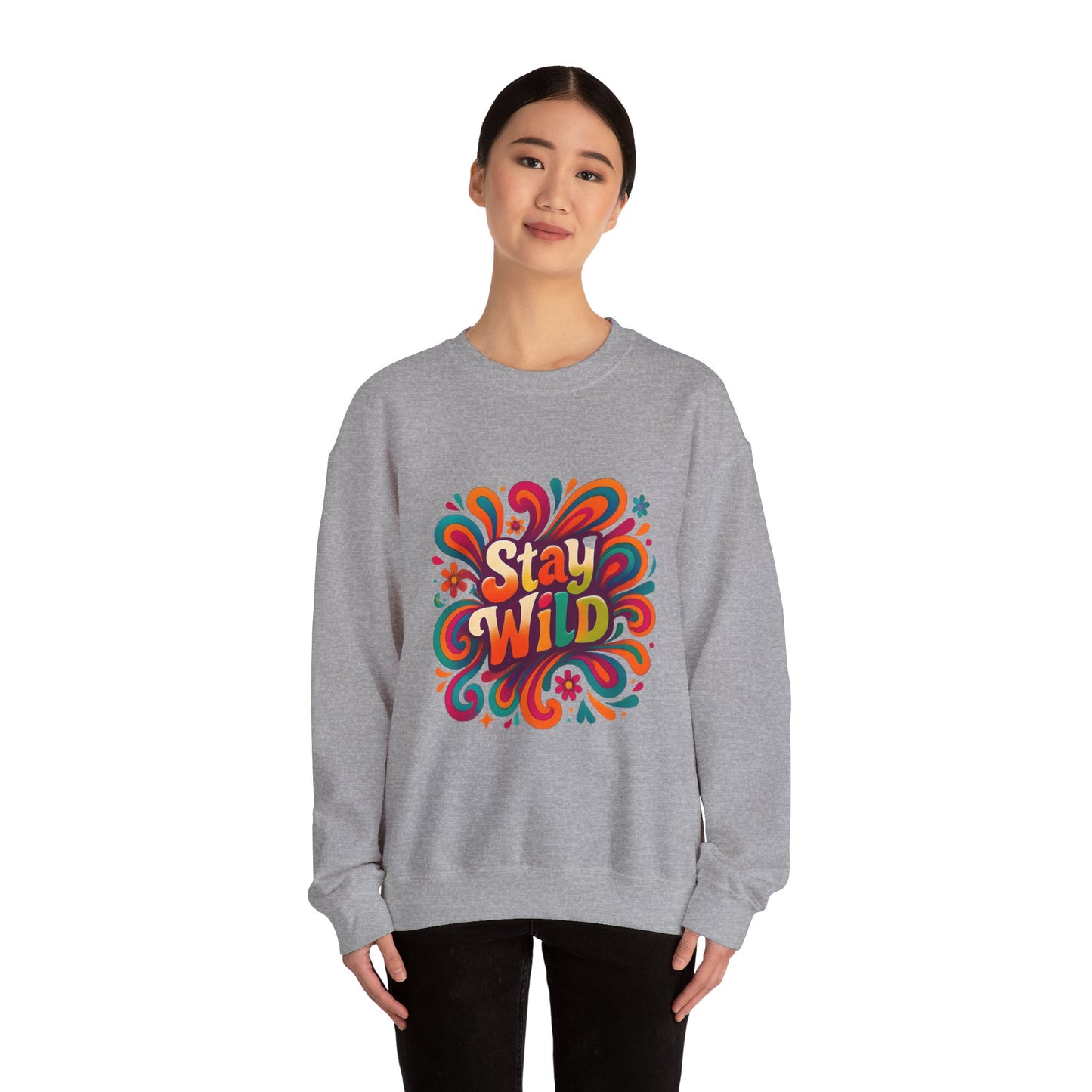 Stay Wild Retro Crewneck Sweatshirt