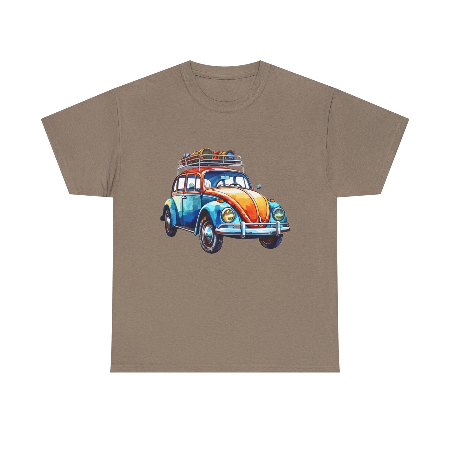 Road Trip Ready – Vintage VW Beetle Adventure Tee