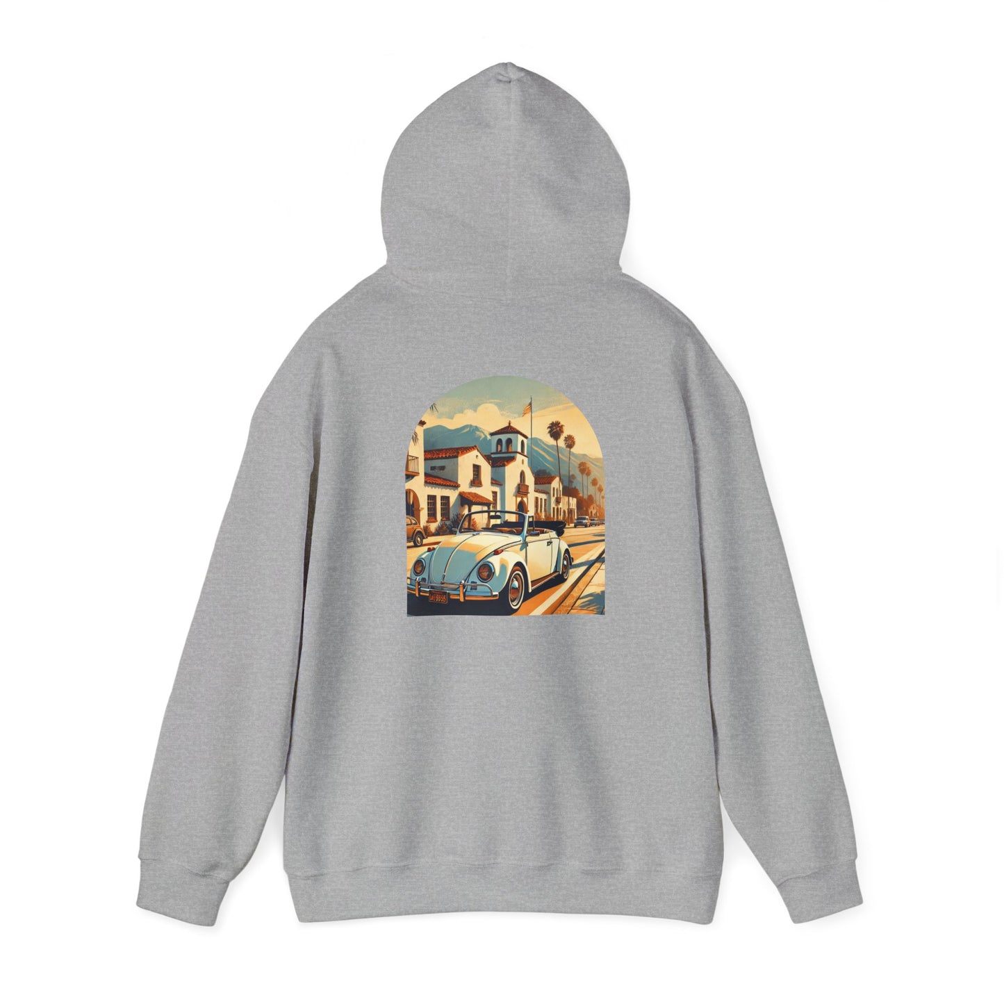 Vintage Car Graphic Unisex Hoodie - Retro Style, Cozy Sweatshirt for Car Lovers