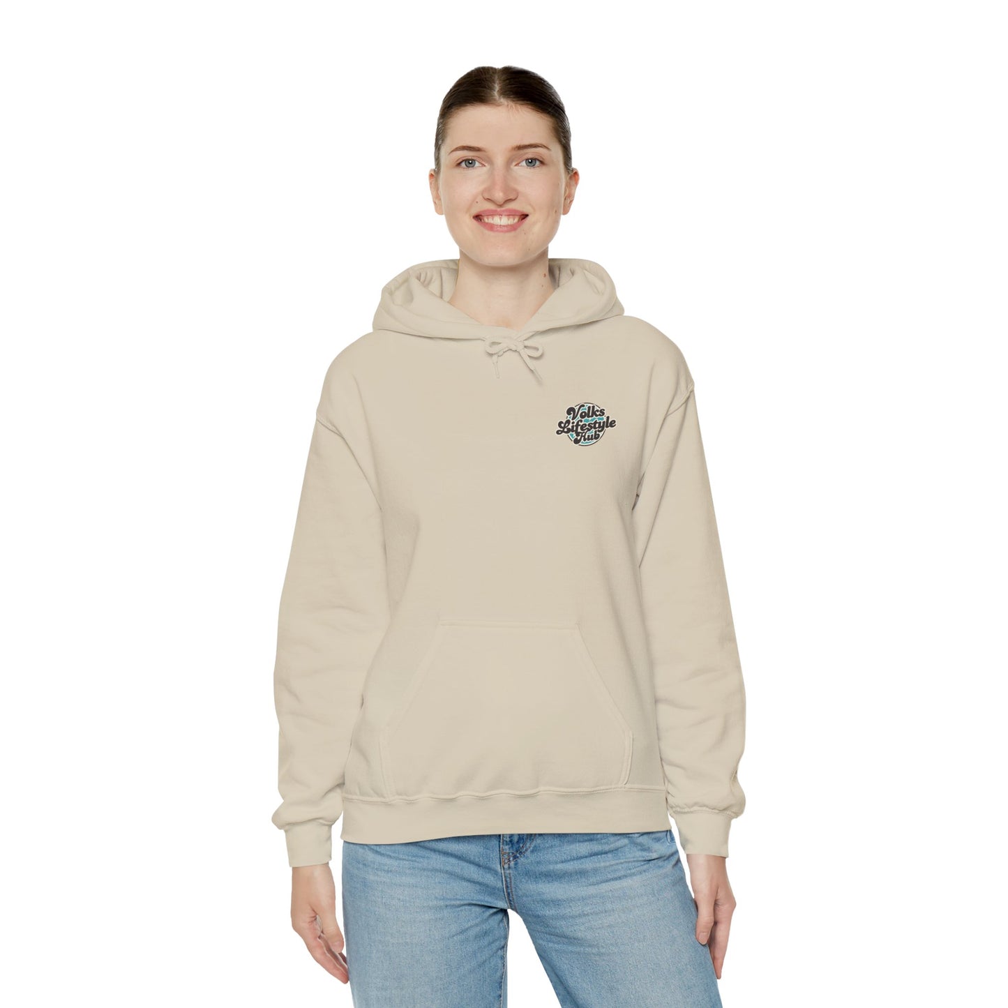 Golden Gate Cruiser VW Sweatshirt, Vintage San Francisco Road Trip Style, Unisex Heavy Blend™ Hooded Sweatshirt