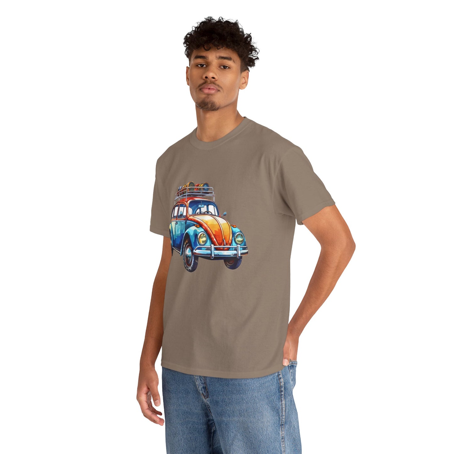 Road Trip Ready – Vintage VW Beetle Adventure Tee