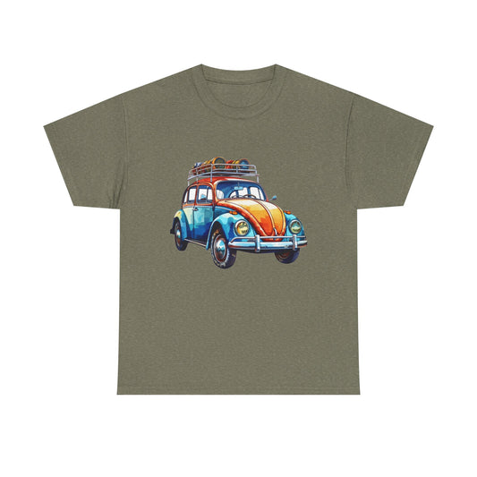 Road Trip Ready – Vintage VW Beetle Adventure Tee