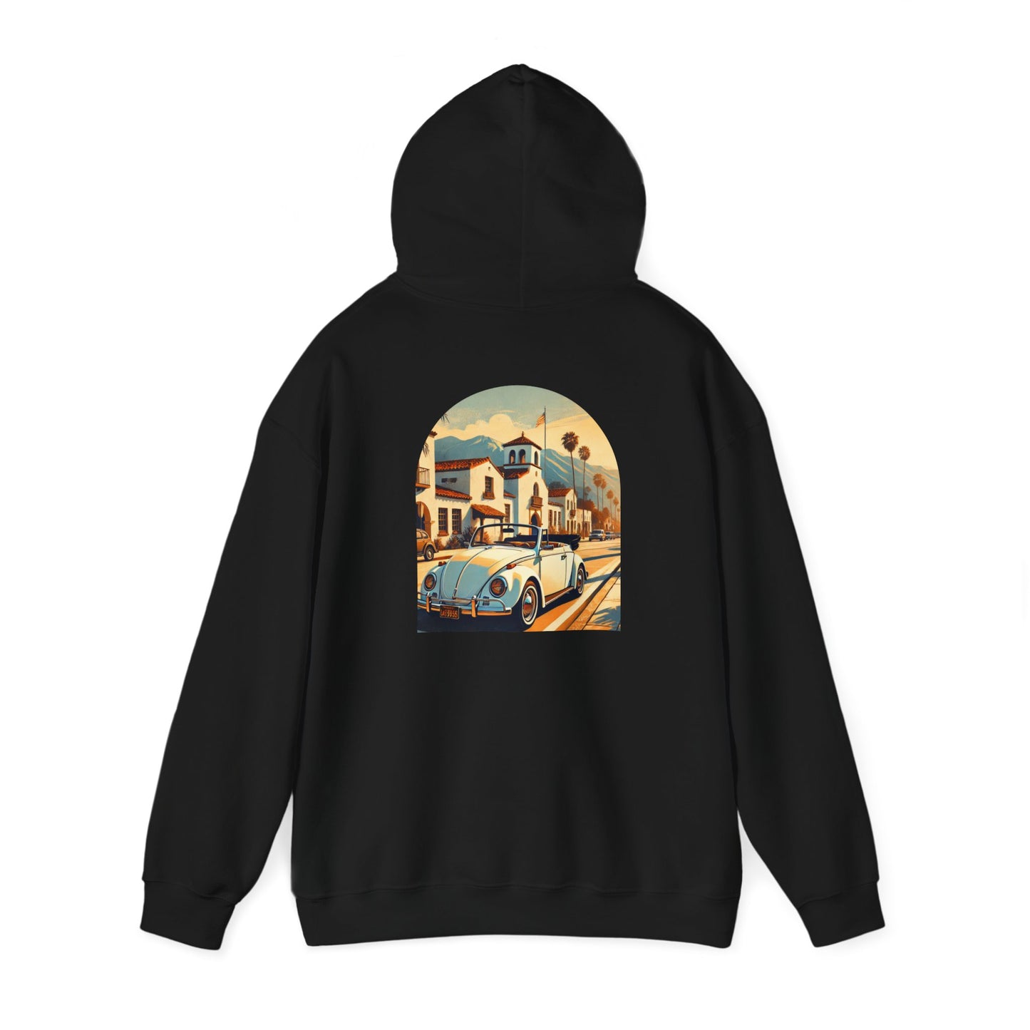 Vintage Car Graphic Unisex Hoodie - Retro Style, Cozy Sweatshirt for Car Lovers