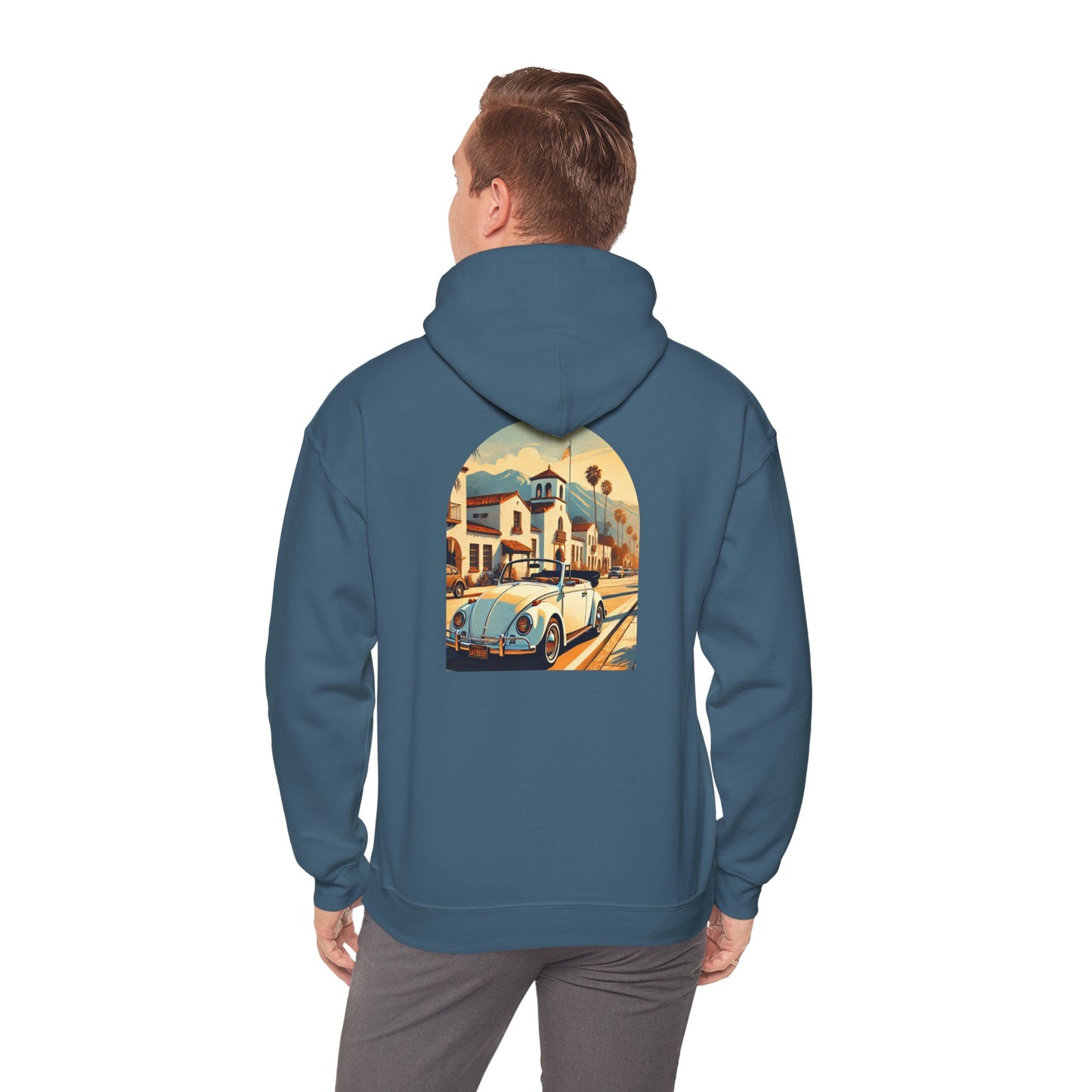 Vintage Car Graphic Unisex Hoodie - Retro Style, Cozy Sweatshirt for Car Lovers