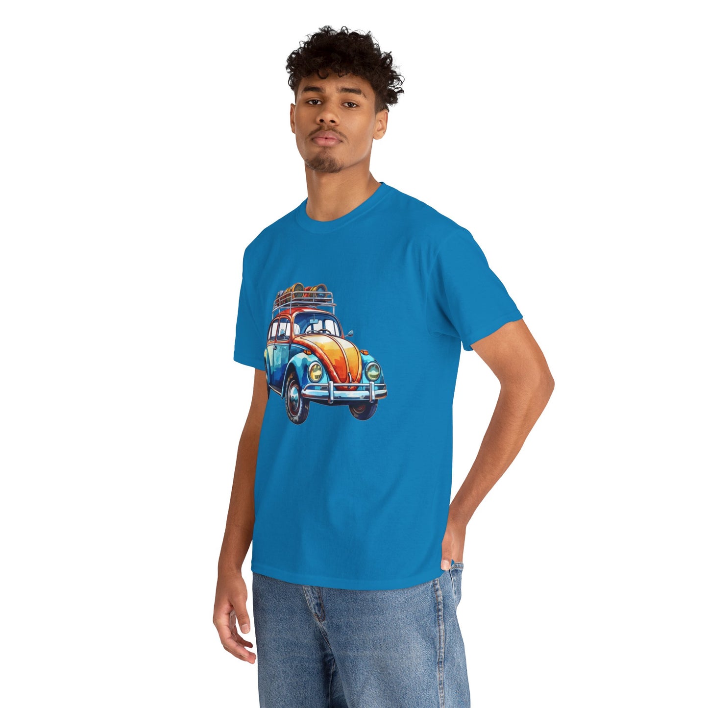 Road Trip Ready – Vintage VW Beetle Adventure Tee