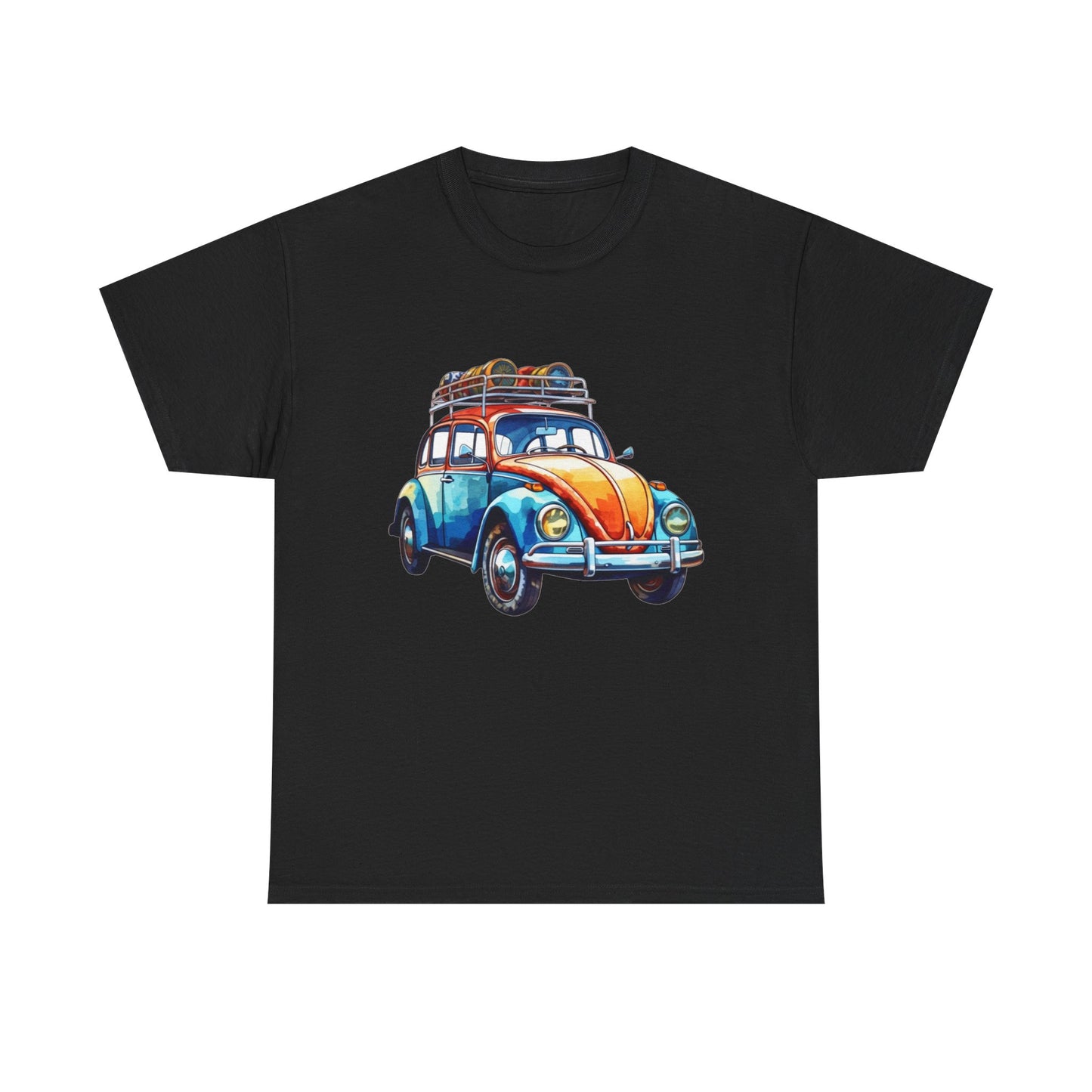 Road Trip Ready – Vintage VW Beetle Adventure Tee